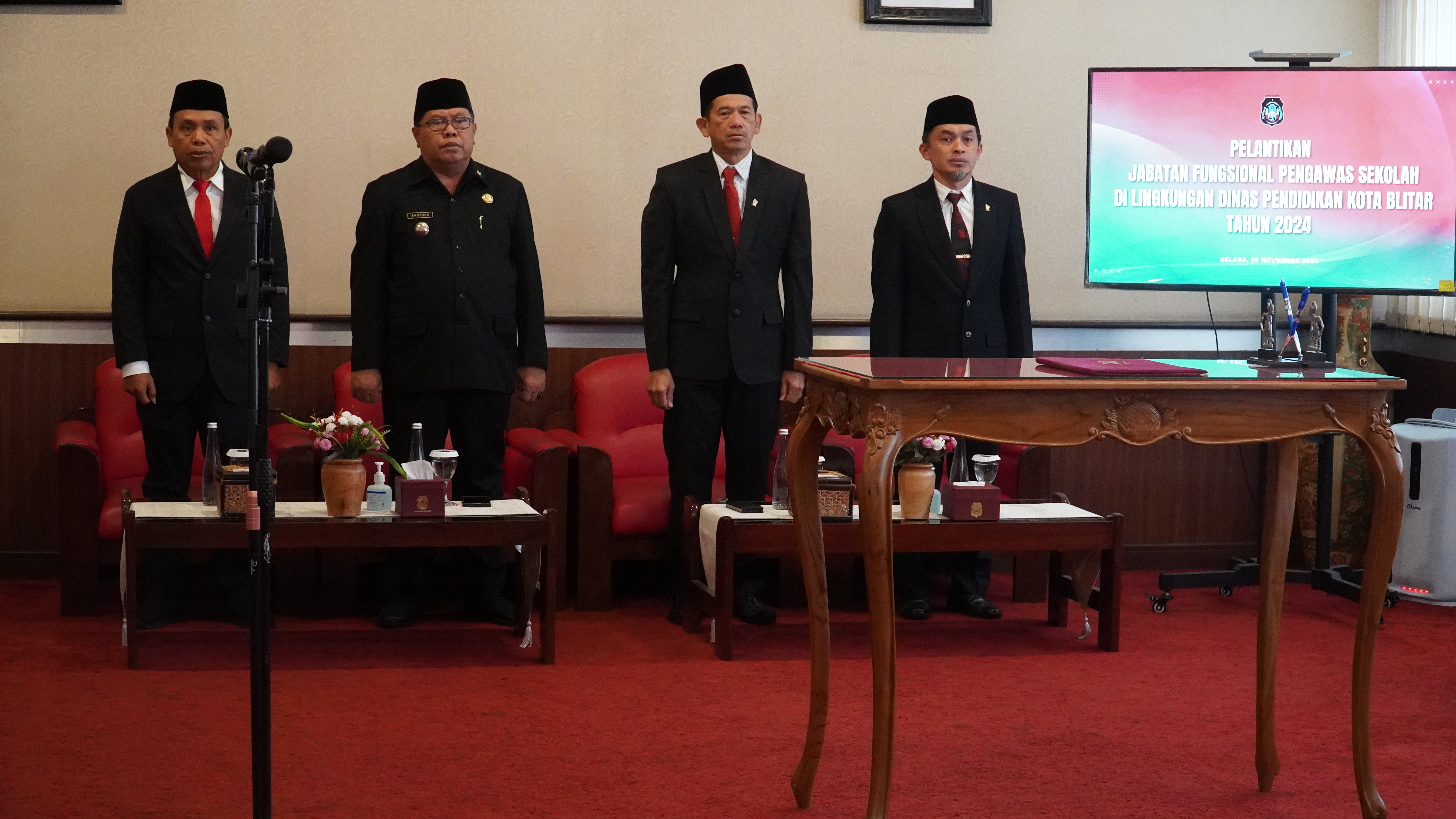 26 November 2024 -  Pelantikan Jabatan Fungsional Pengawas Sekolah di ling,Dinas Pend Kota Blitar