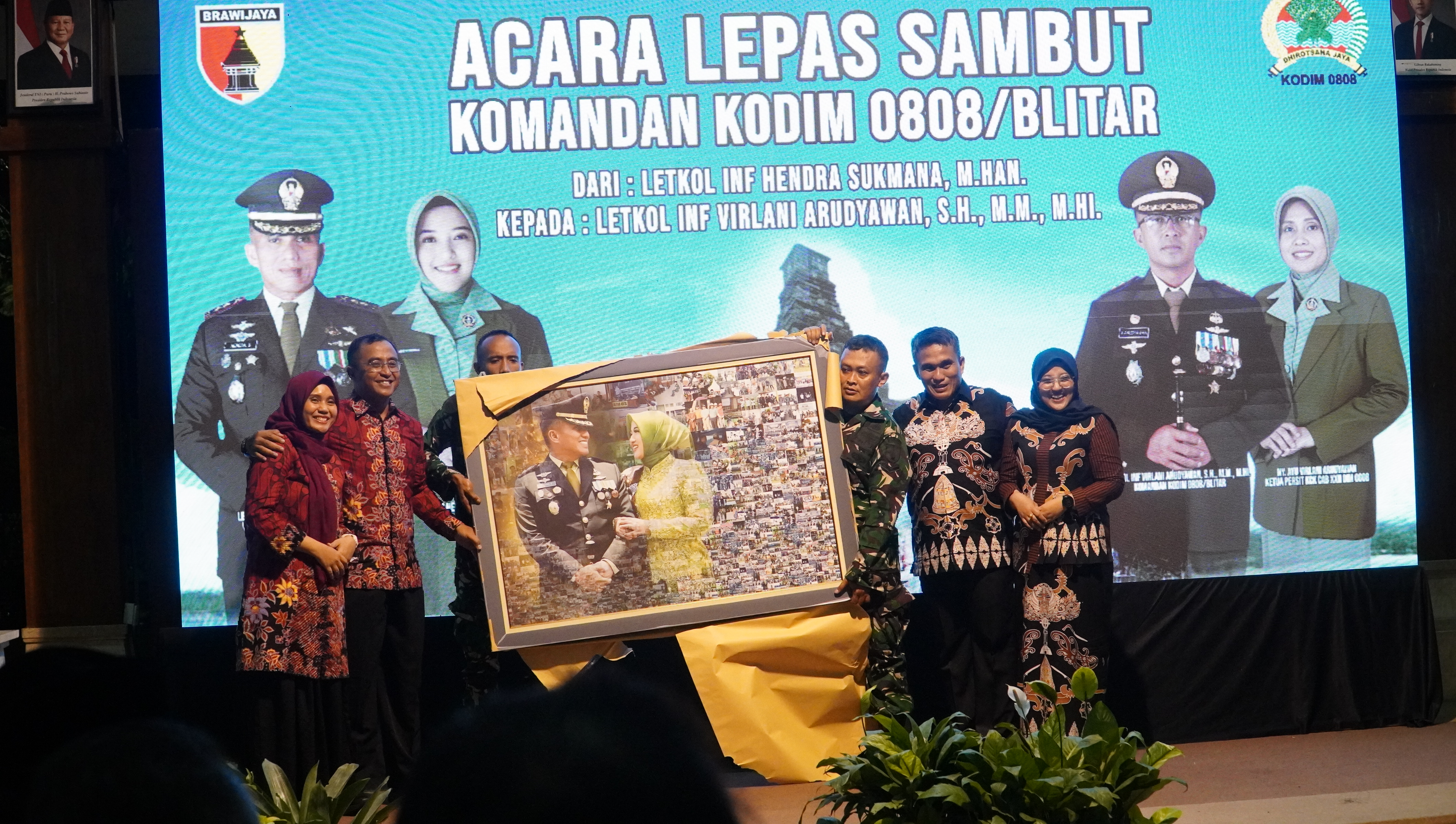 Pisah Sambut DANDIM 0808 BLITAR di Pendopo Kanigoro Kab Blitar