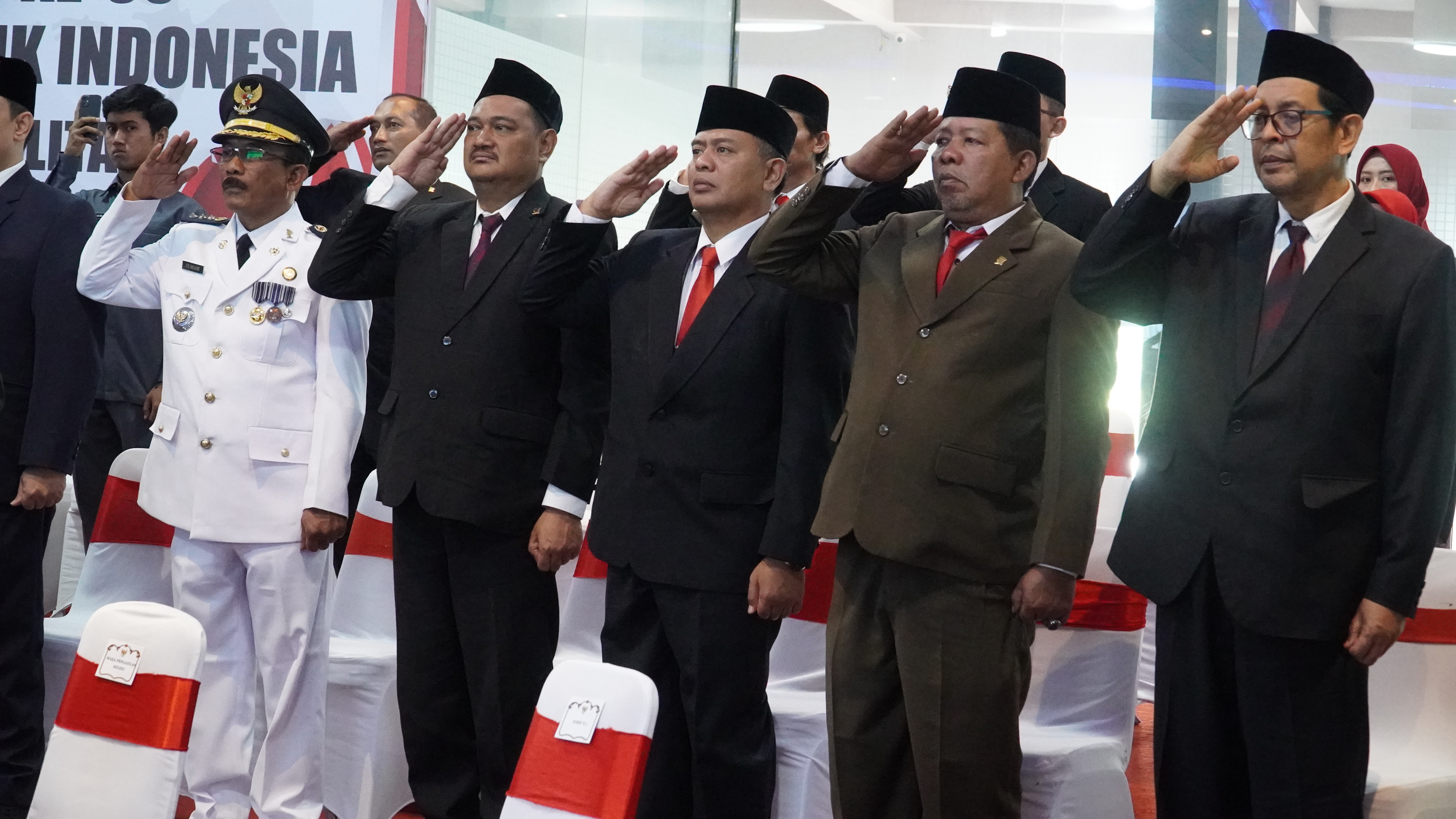 17 Agustus 2025-Upacara Detik2 Proklamasi Secara Virtual Dari Istana Merdeka Jakarta di Ruang ISC Diskominfotik