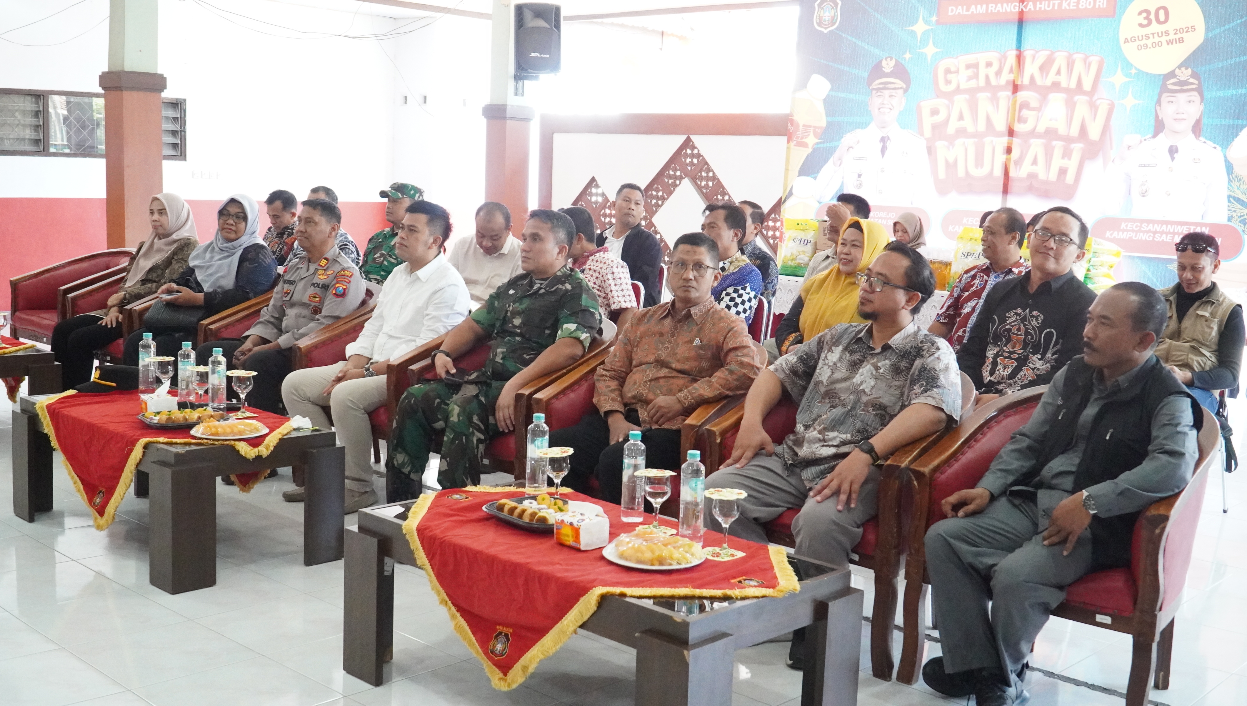 30 Agustus 2025-Zoom Meeting Gerakan PanganMurah (GPM) Serentak di 7.285 Kec.Seluruh Indonesia di Balai Kec.SUKOREJO