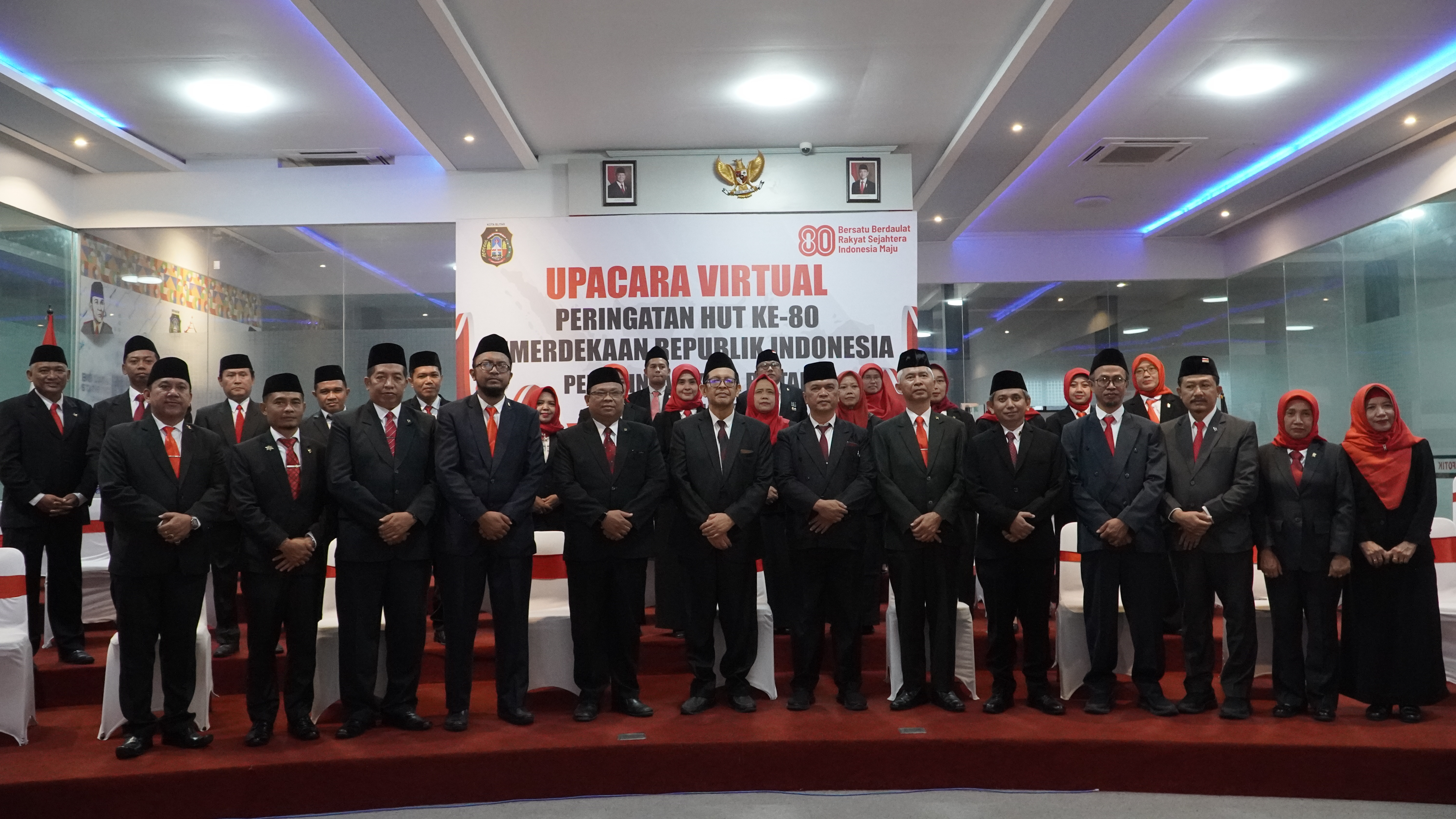 17 Agustus 2025-Upacara Penurunan Bendera Merah Putih secara virtual dari Istana Merdeka Jakarta