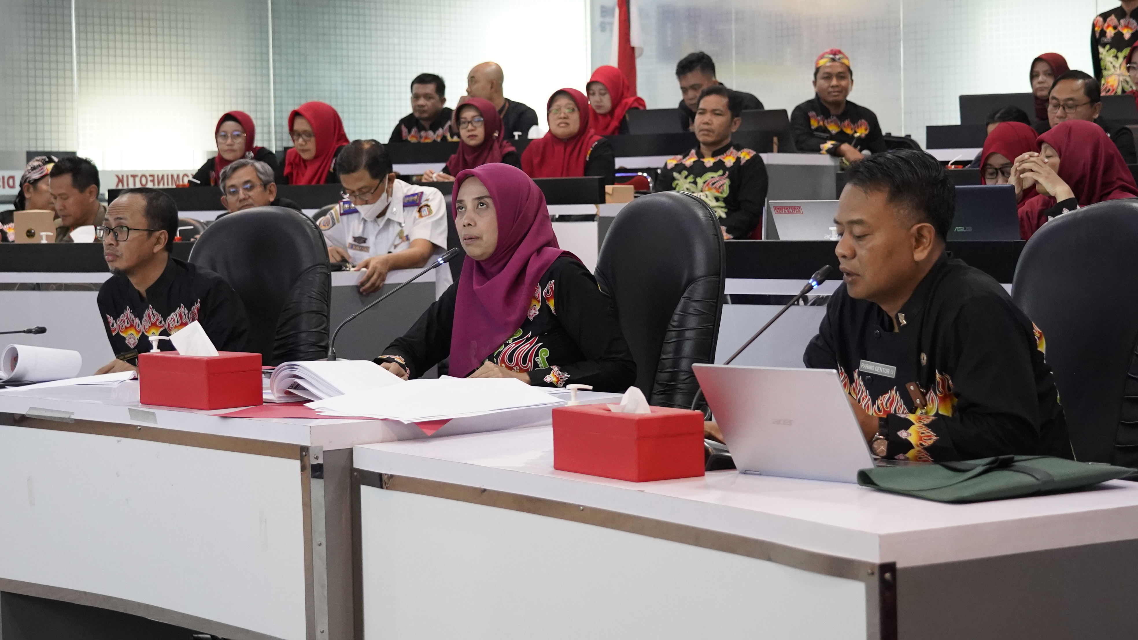 Monitoring Pemenuhan Indikator Kab KotaAntikorupsi oleh Tim KPK RI Tahap 2 di Ruang ISC