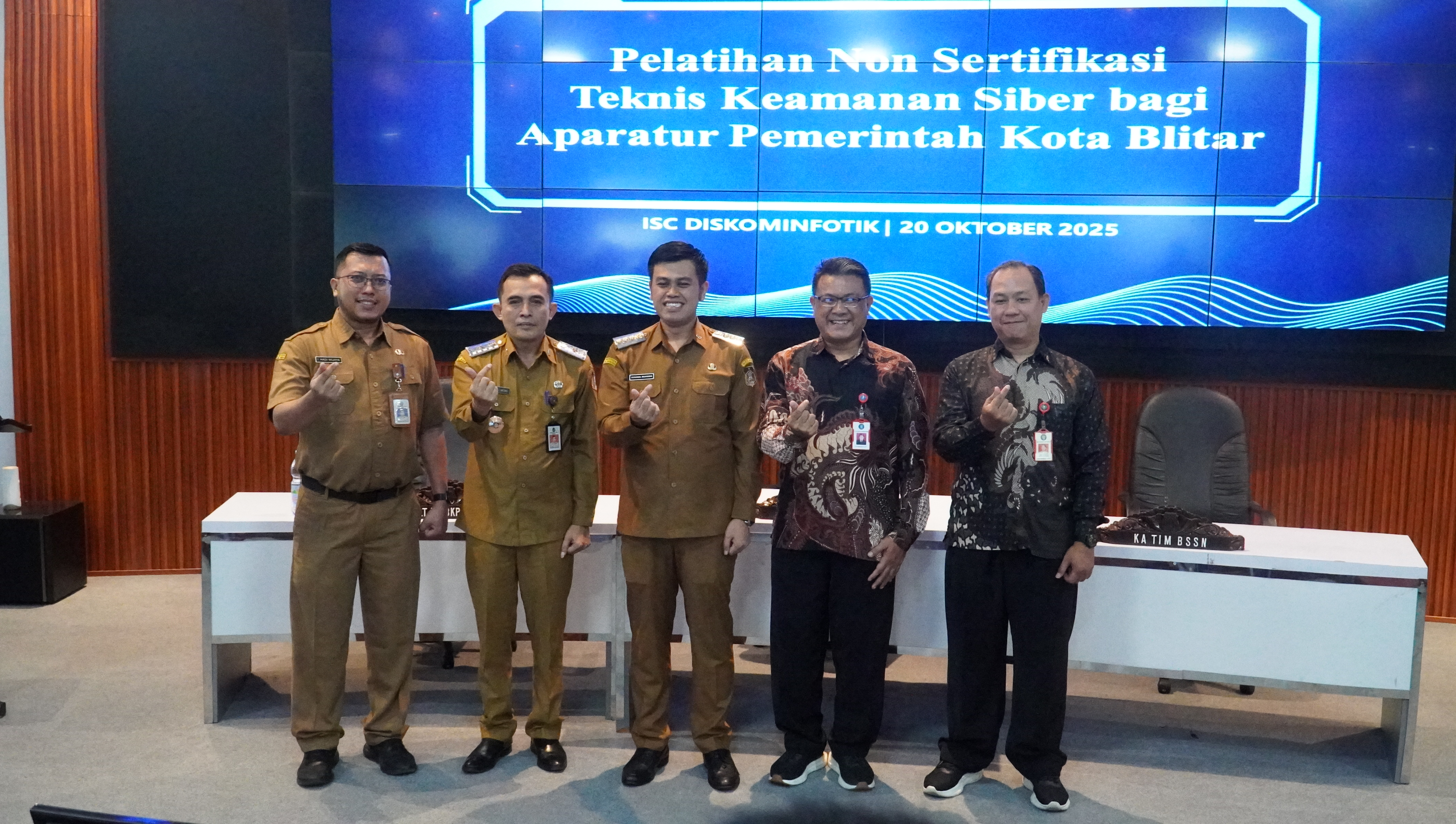 20 Oktober 2025- Pelatihan Non Sertifikasi Tehnis Keamanan SIBER bagi Aparatur di Pemerintah Kota Blitar