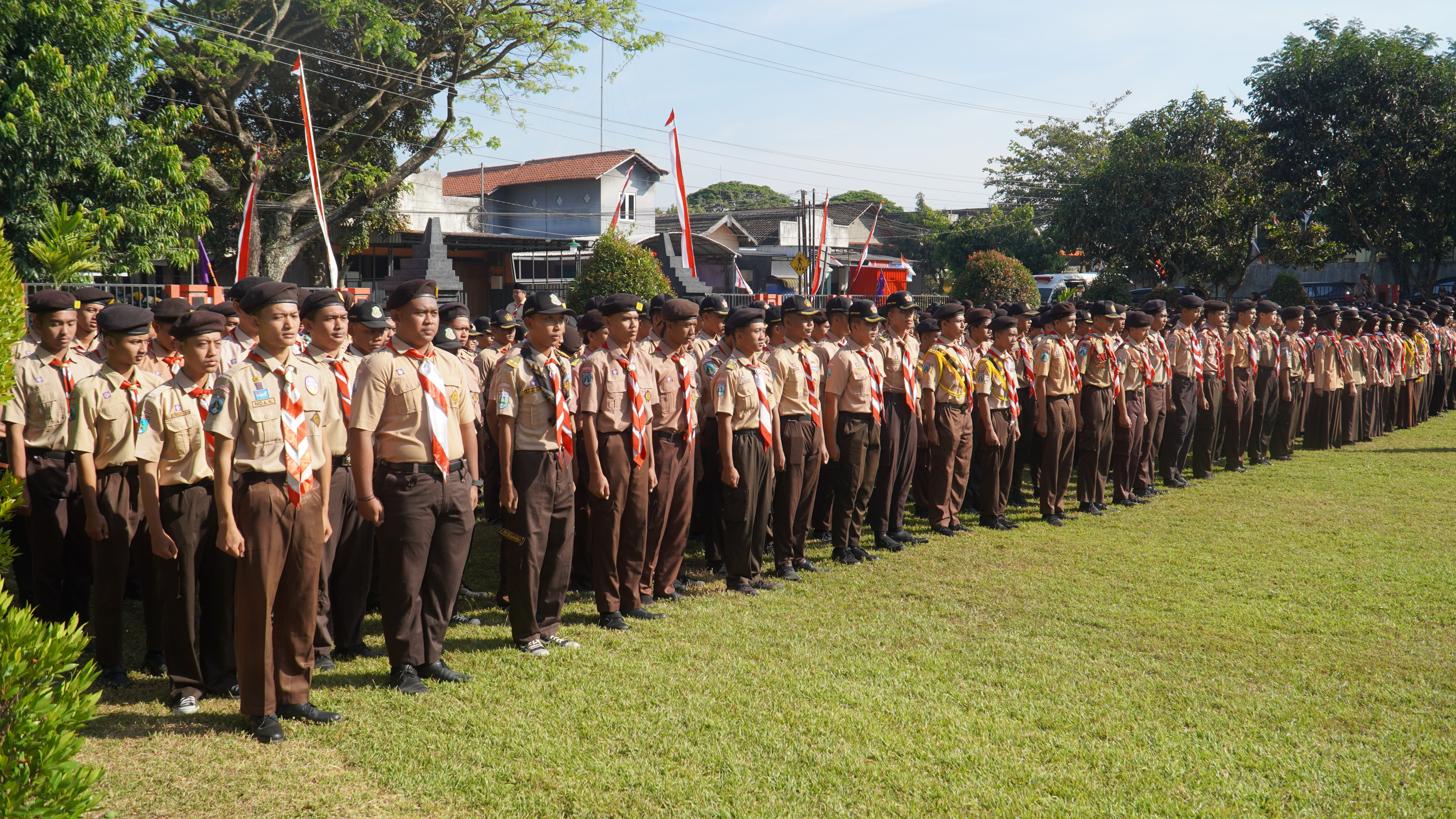 14 Agustus Apel Hari Pramuka KE-64 Tahun 2025 di KwarcabGerakan Pramuka Kota Blitar