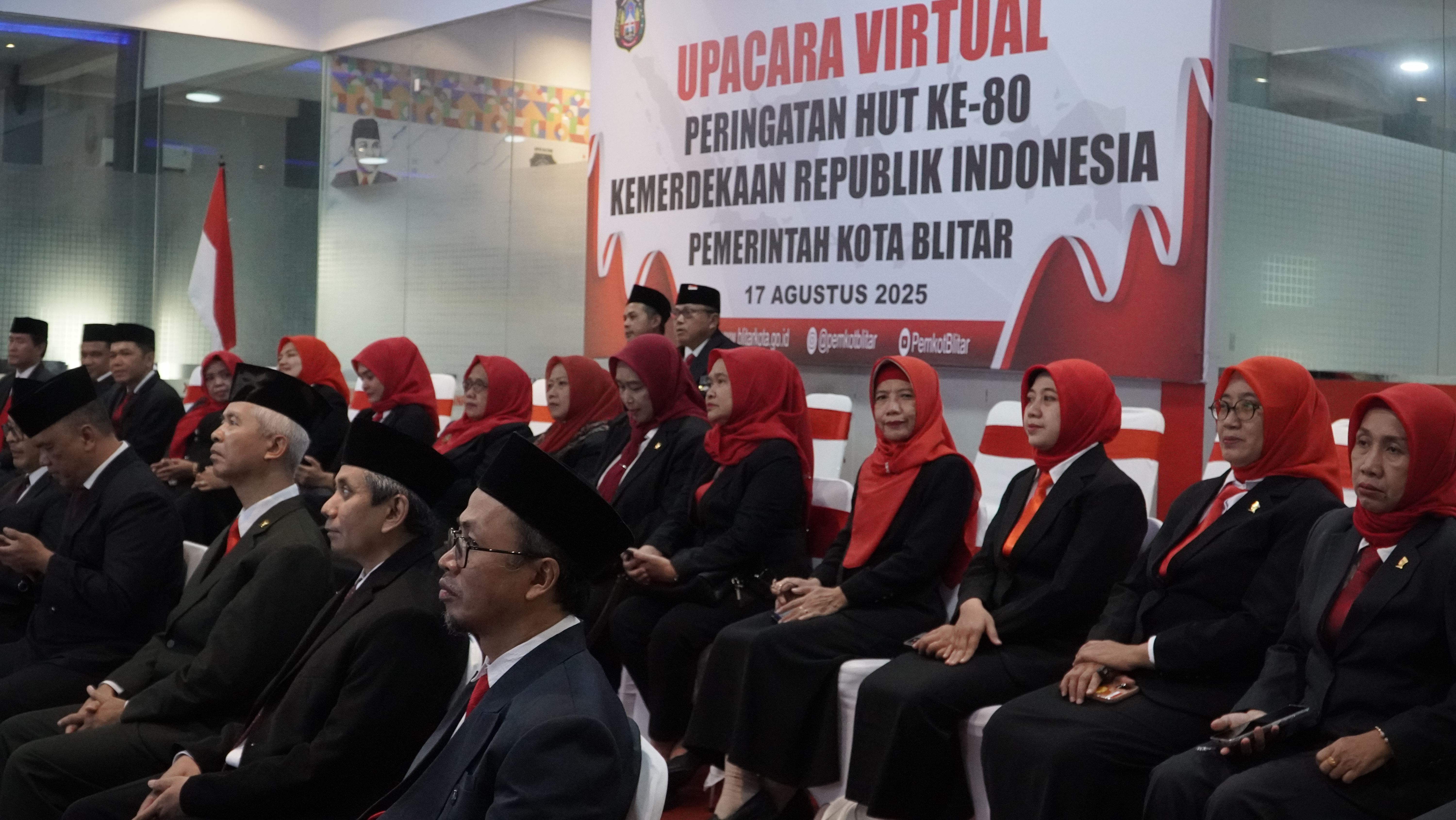 17 Agustus 2025-Upacara Penurunan Bendera Merah Putih secara virtual dari Istana Merdeka Jakarta