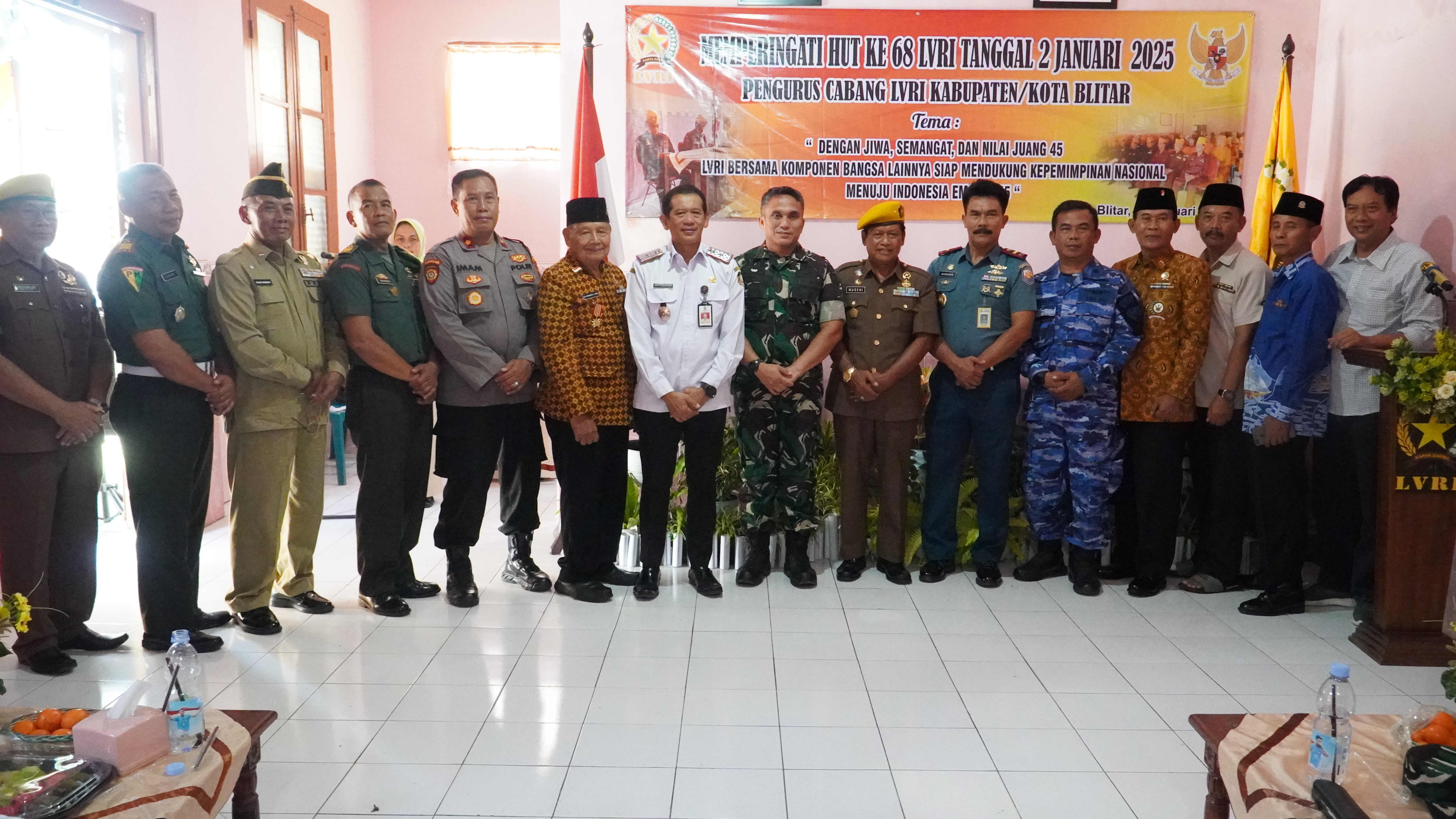 15 Januari 2025 - Peringatan HUT Ke-68 LVRI Kabupaten &amp;amp; Kota Blitar di Kantor LVRI Kab &amp;amp; Kota Blitar