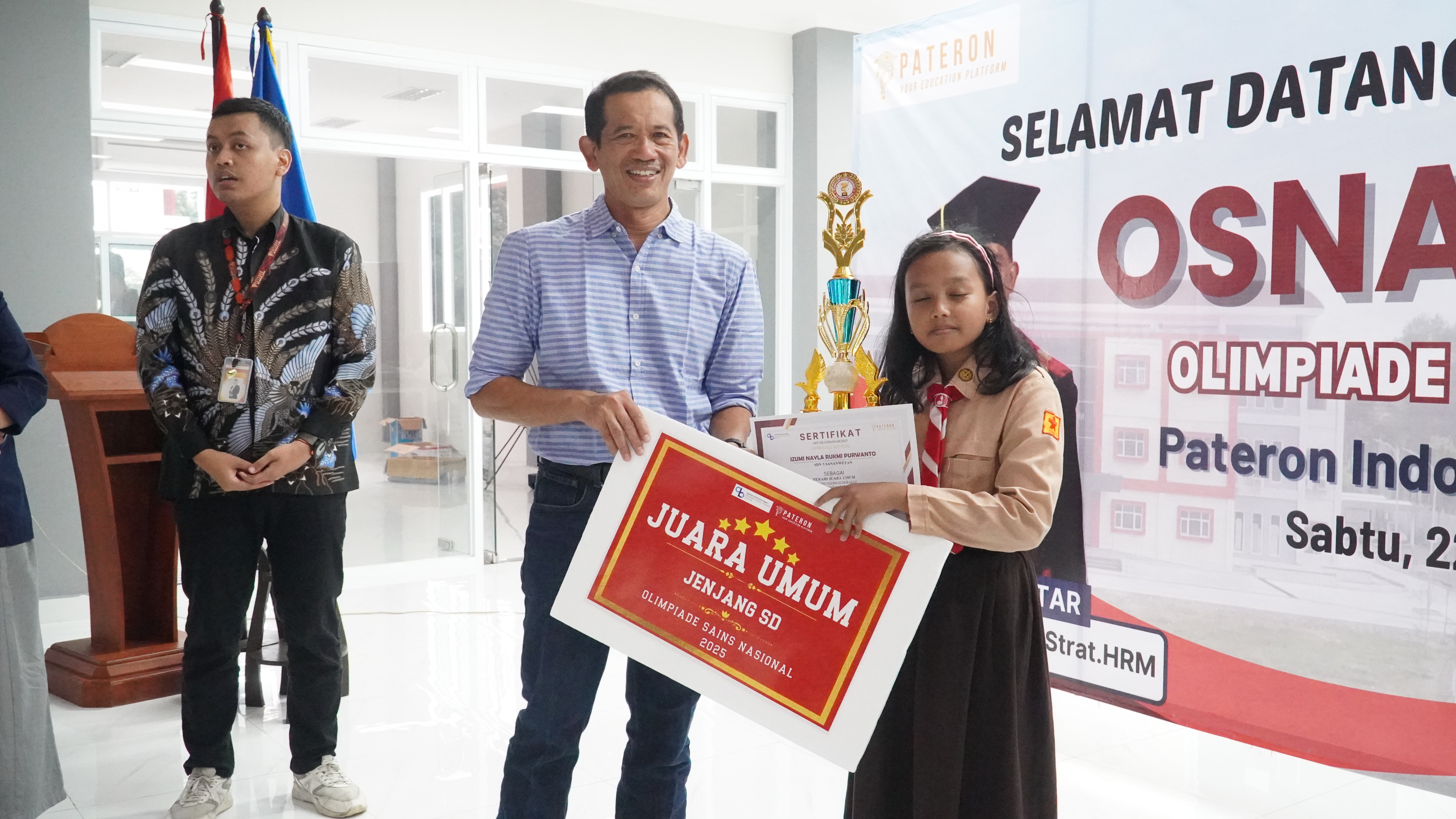 22 Februari 2025 - Penutupan OSNAS 2025 (Olimpiade Sains Nasional) Pateron Indonesia x AKN Blitar di Aula Terbuka Kampus AKN Blitra