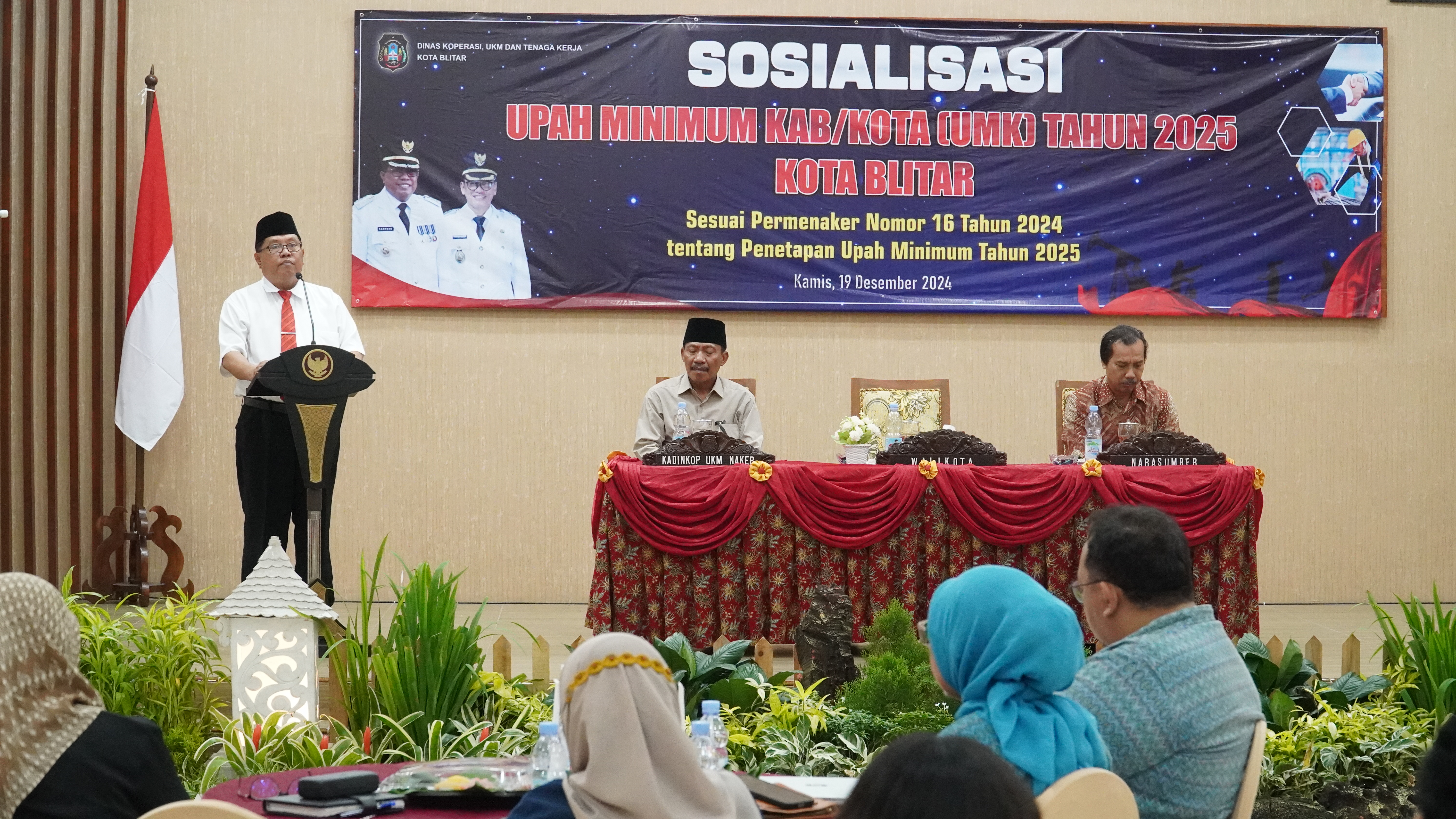 19 Desember 2024 - Pembukaan Sosialisasi Upah Minimum Kab Kota Tahun 2025 di PKPRI