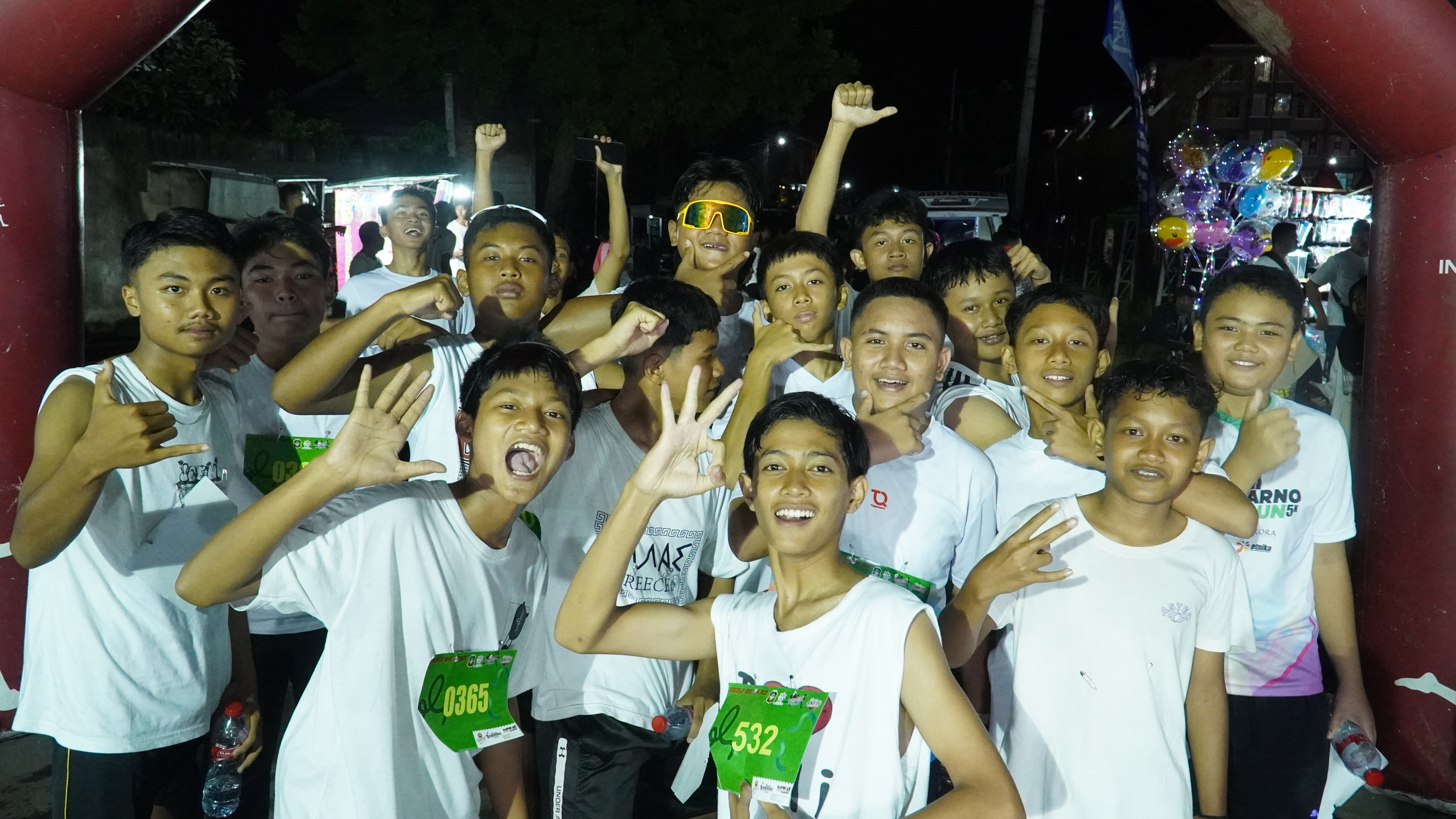Pemberangkatan SUKOREJO NIGHT RUN di Lapangan Kelurahan Turi