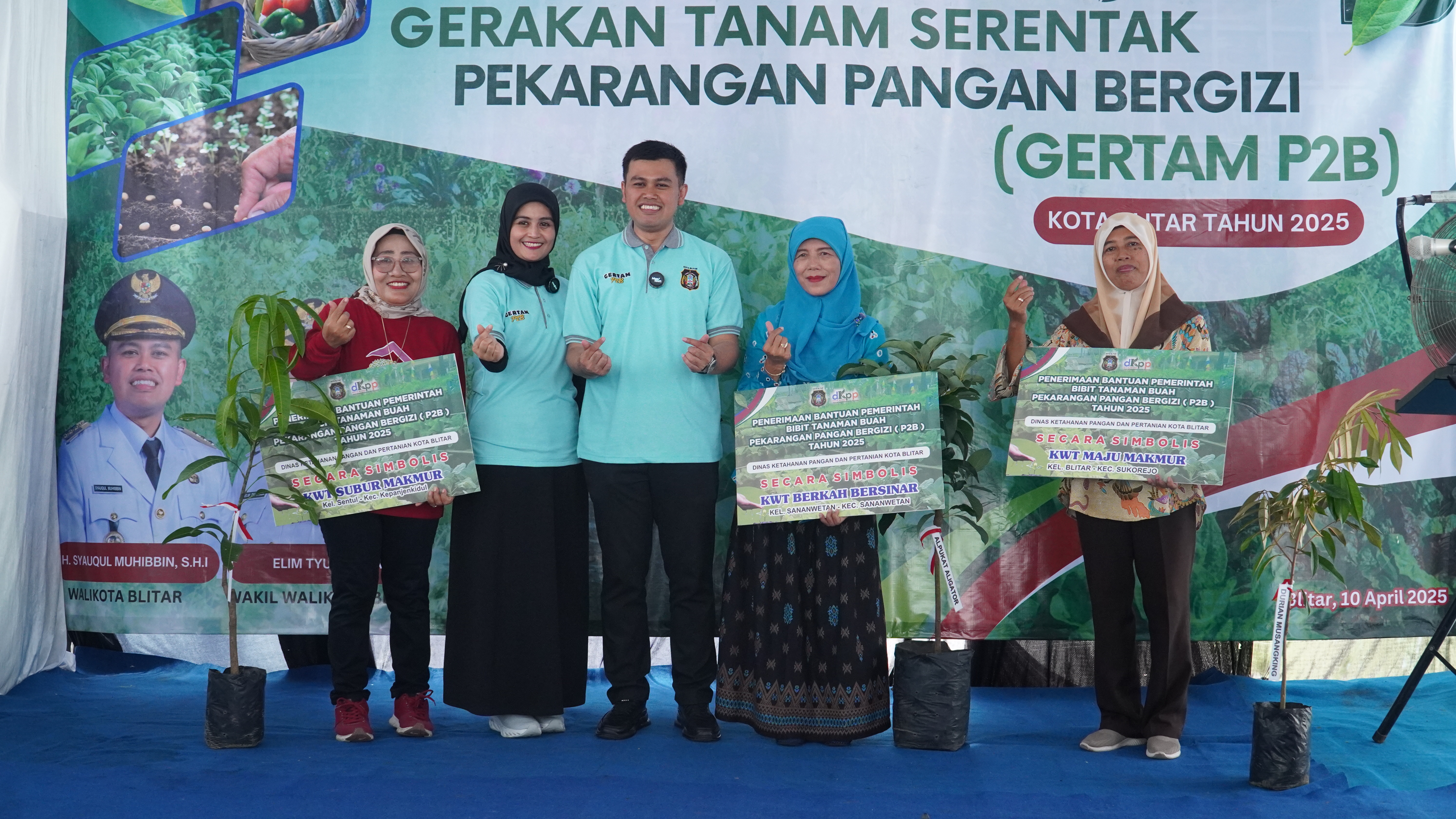 10 April 2025 - Gertak Pekarangan Pangan Bergizi DI KWT Subur Makmur Jl. Untung Suropati Kel.Sentul