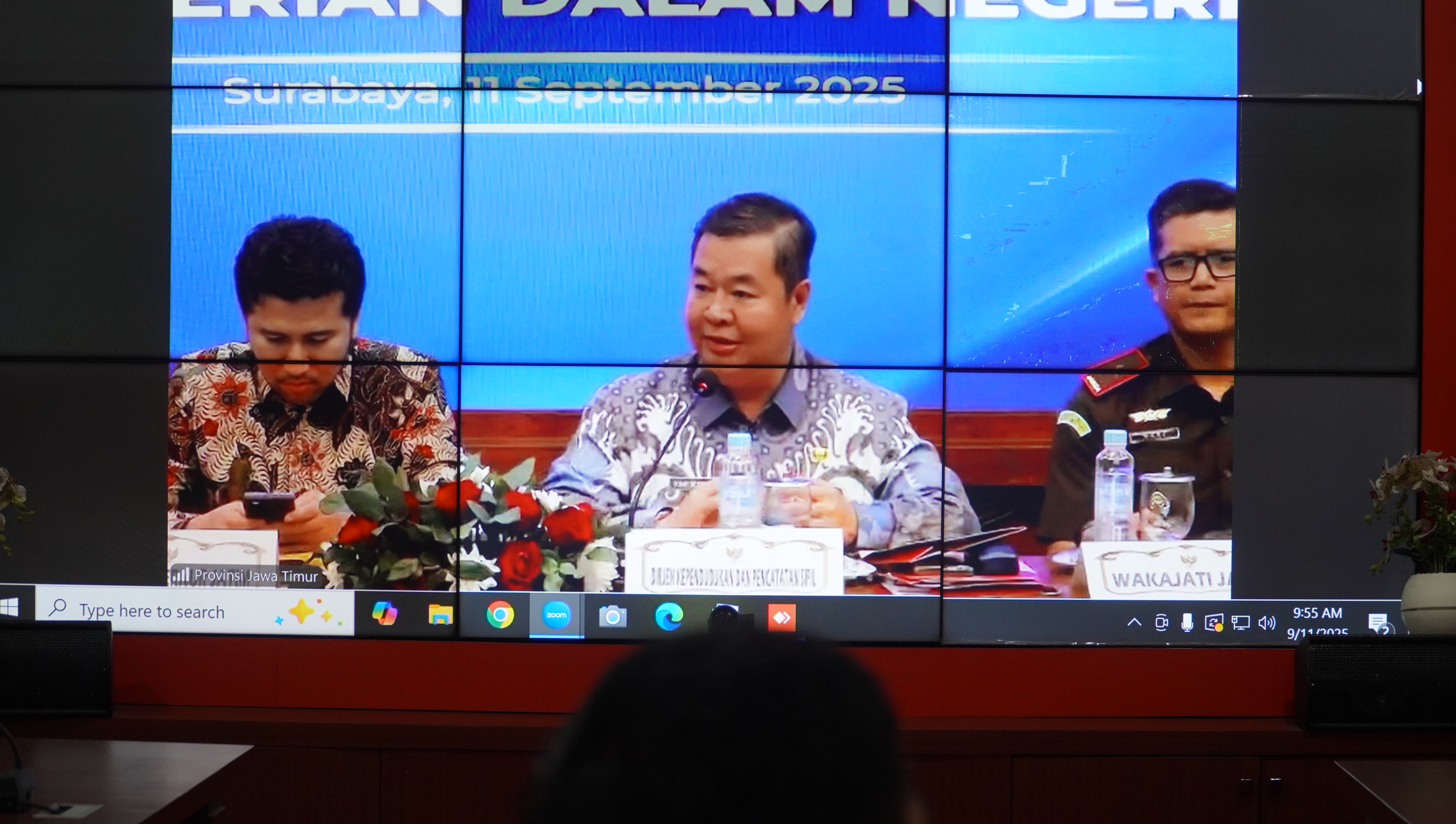 11 September 2025-Zoom Meeting Monitoring Kamtibmas di Provinsi Jawa Timur