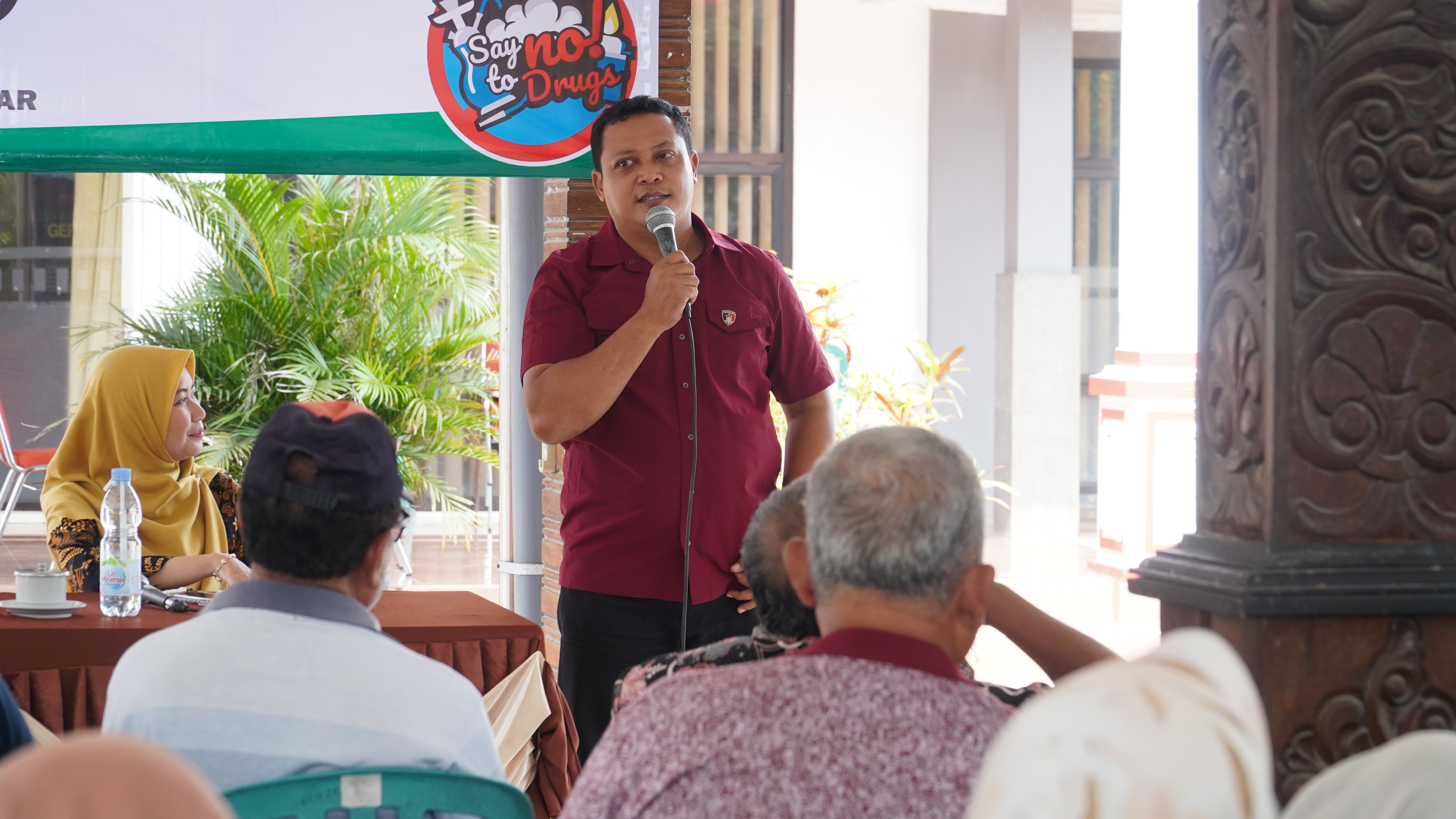 20 Mei 2025 - Pembukaan Sosialisasi Bahaya Miras dan Narkoba di Balai Kelurahan Pakunden