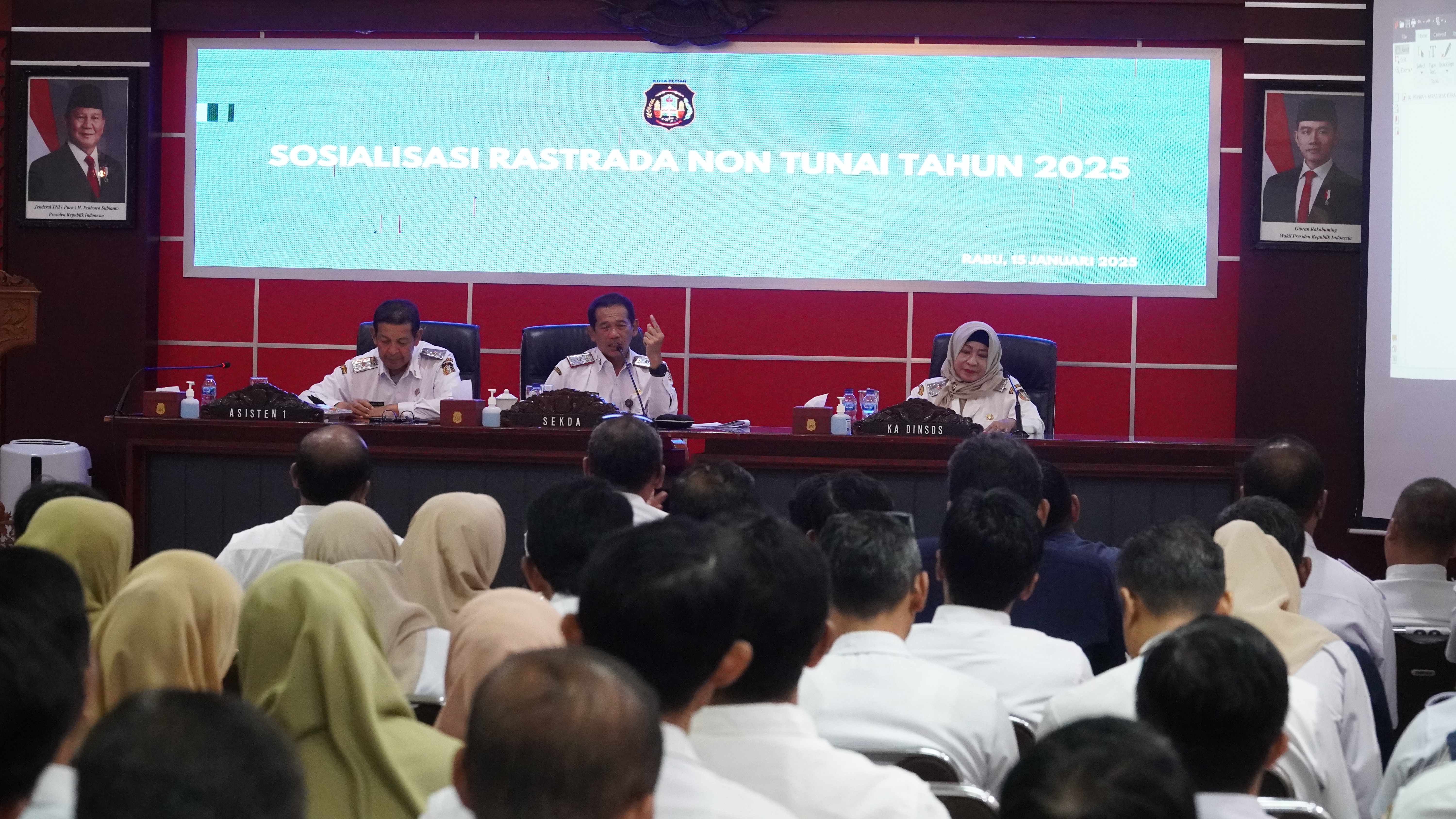 15 Januari 2025 - Sosialisasi RASTRADA NON TUNAI Tahun 2025
