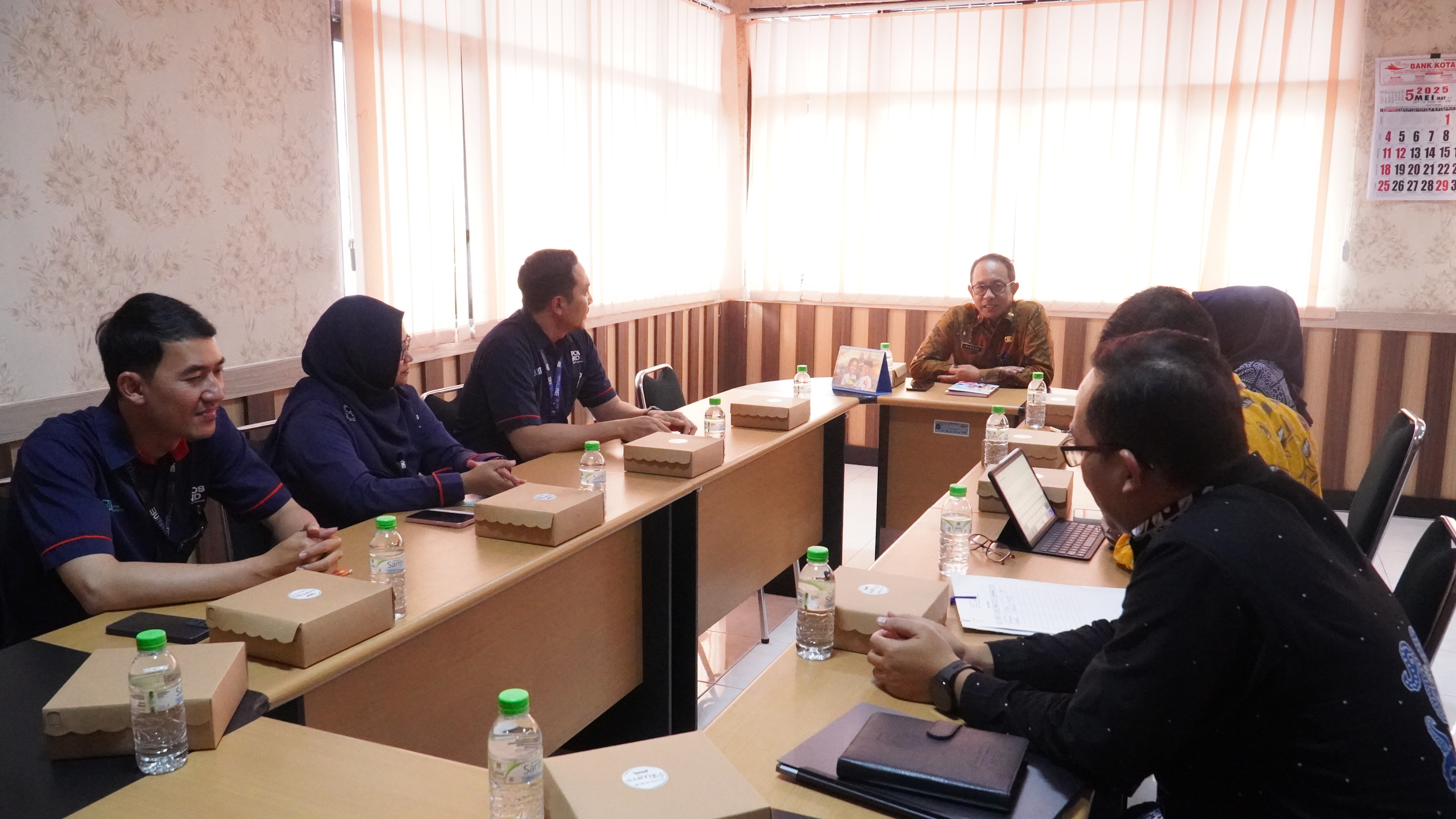 21 Mei 2025 - Audensi PT POS Indonesia KC Kota Blitar di Ruang Rapat Lt 2 BPKAD