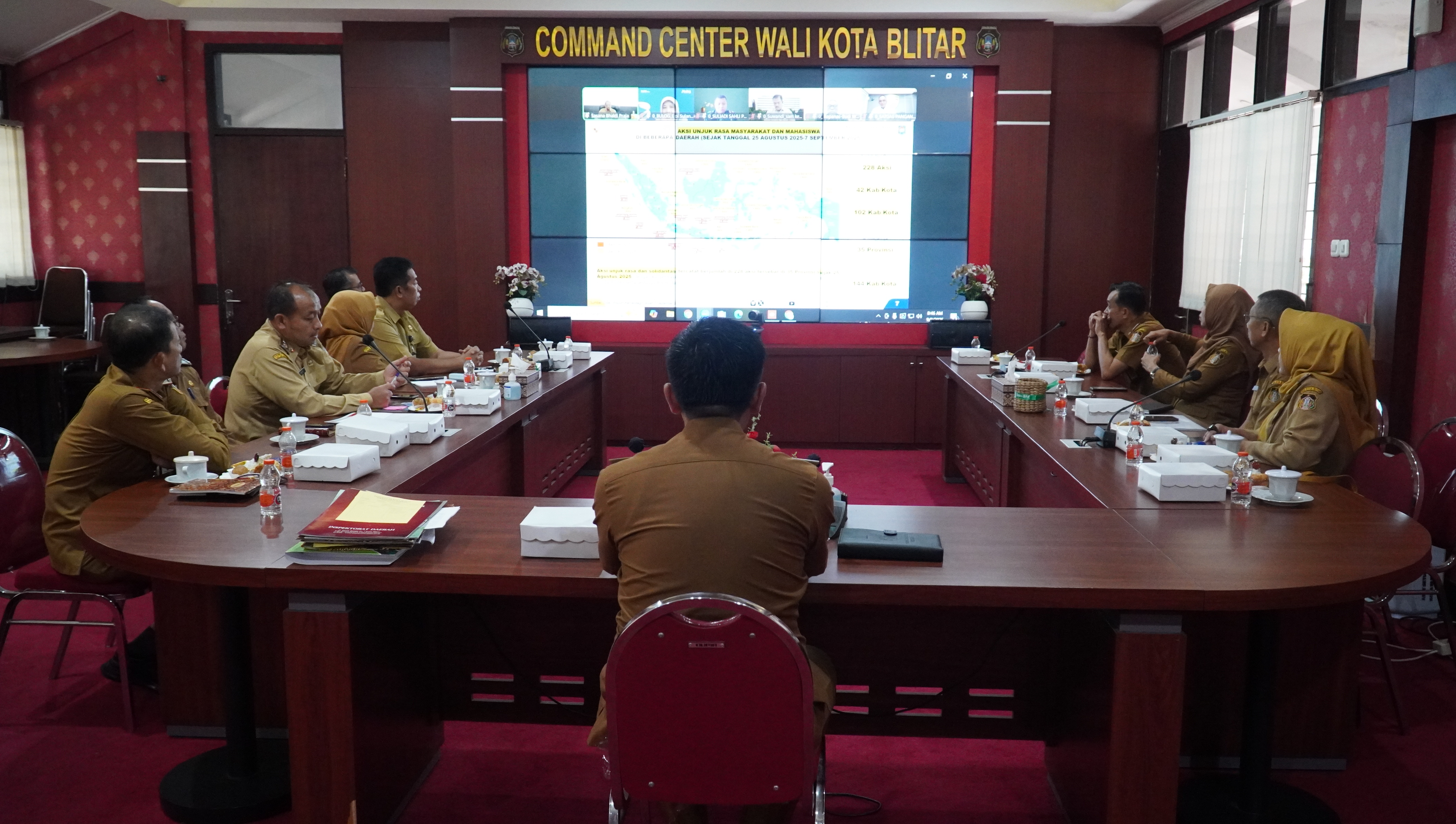 8 September 2025-Rakor Pengendalian Inflasi bersama Mendagri via Zoom