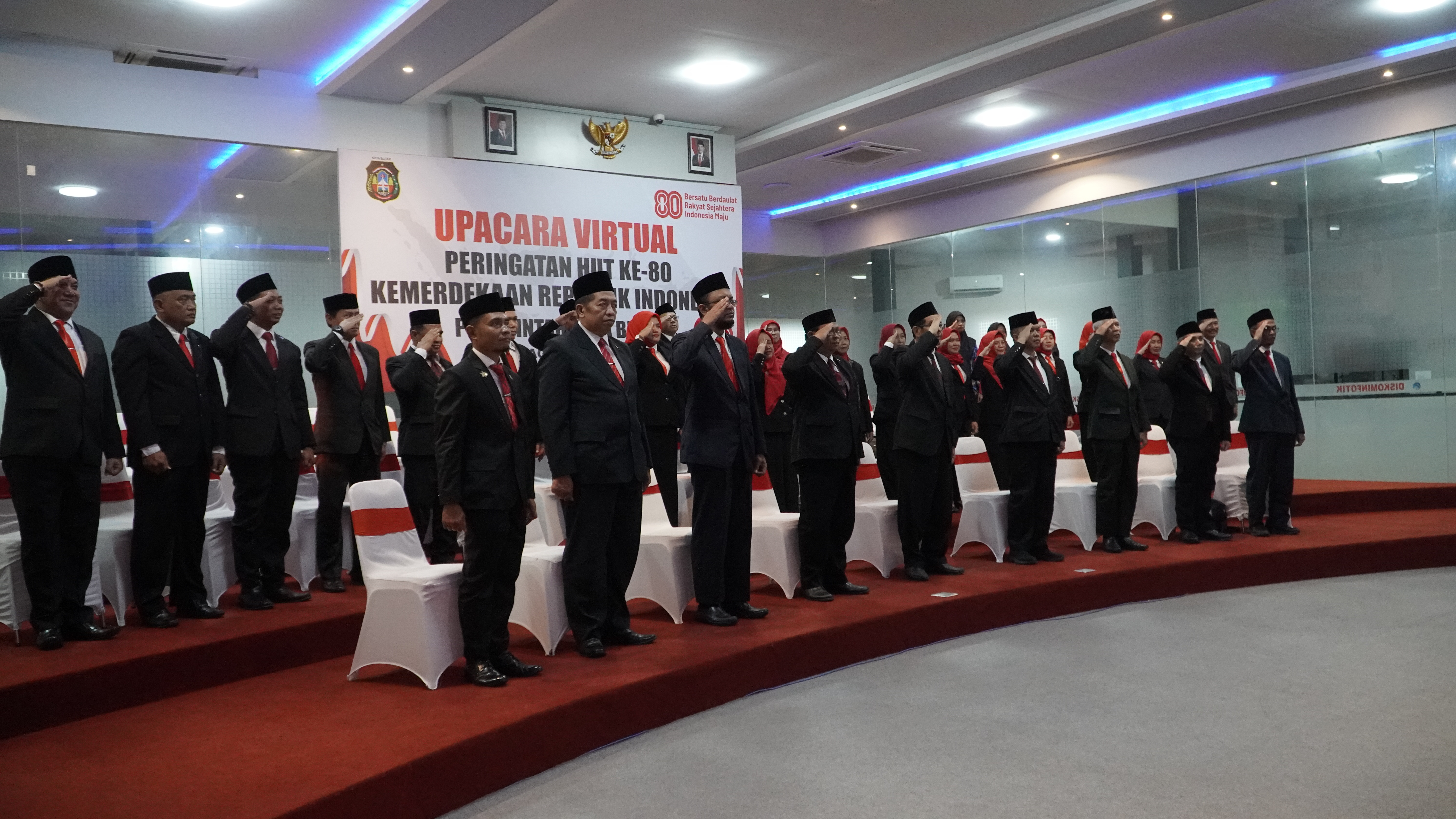 17 Agustus 2025-Upacara Penurunan Bendera Merah Putih secara virtual dari Istana Merdeka Jakarta