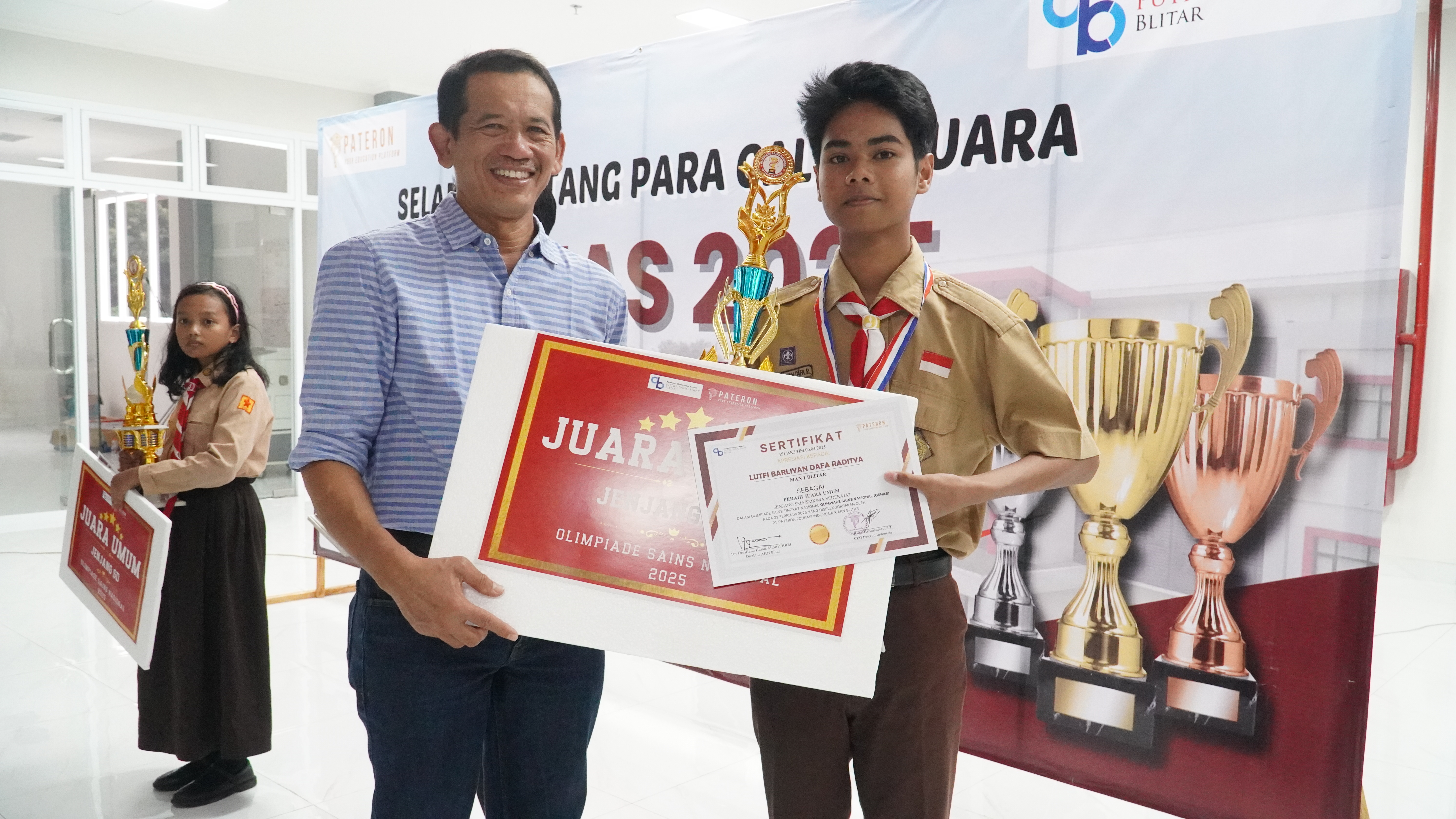 22 Februari 2025 - Penutupan OSNAS 2025 (Olimpiade Sains Nasional) Pateron Indonesia x AKN Blitar di Aula Terbuka Kampus AKN Blitra