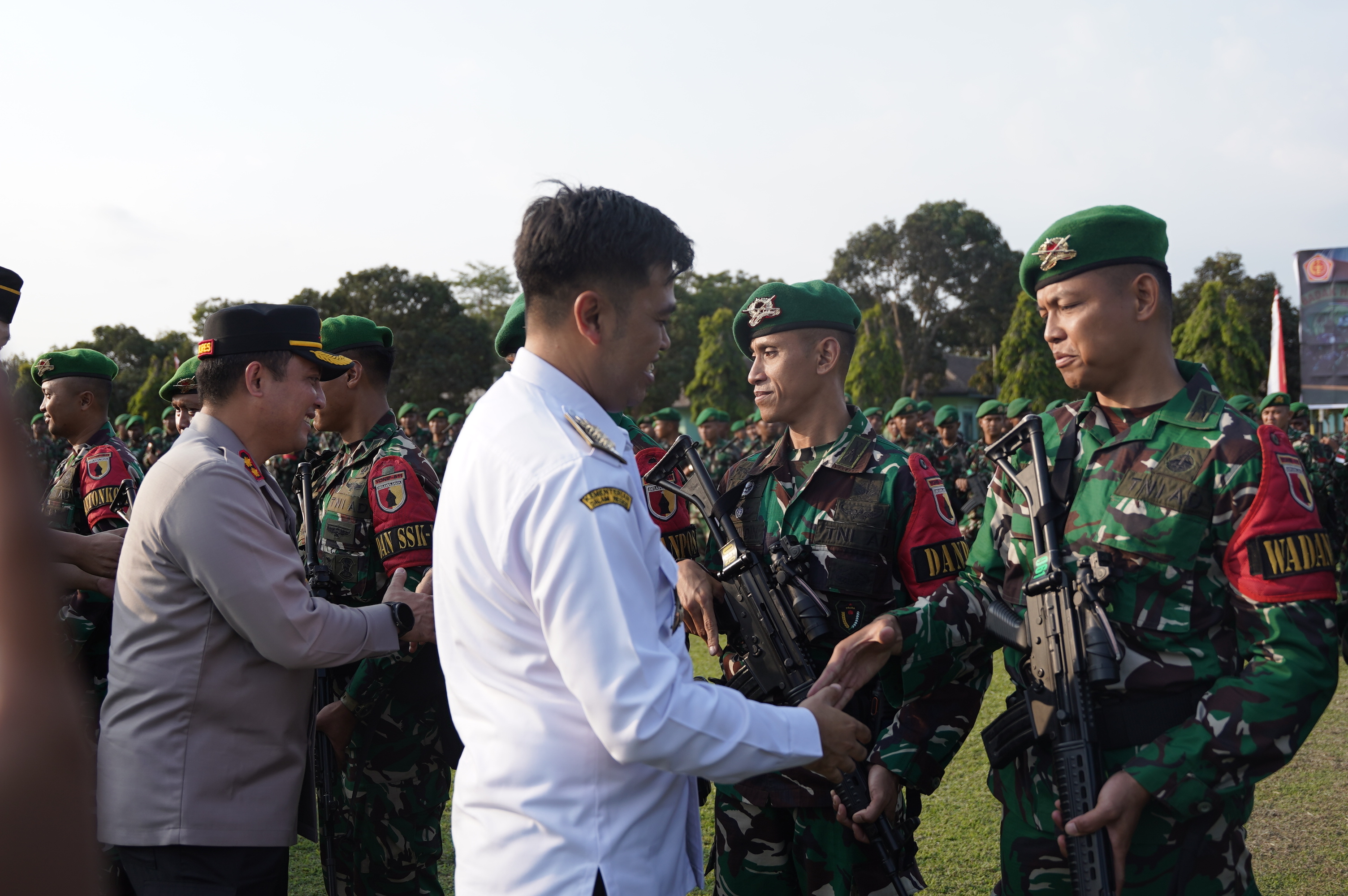 7 rabu Penyambutan Purna Tugas Operasi Satgas Pamtas Kewilayaan Yonif 511 DY