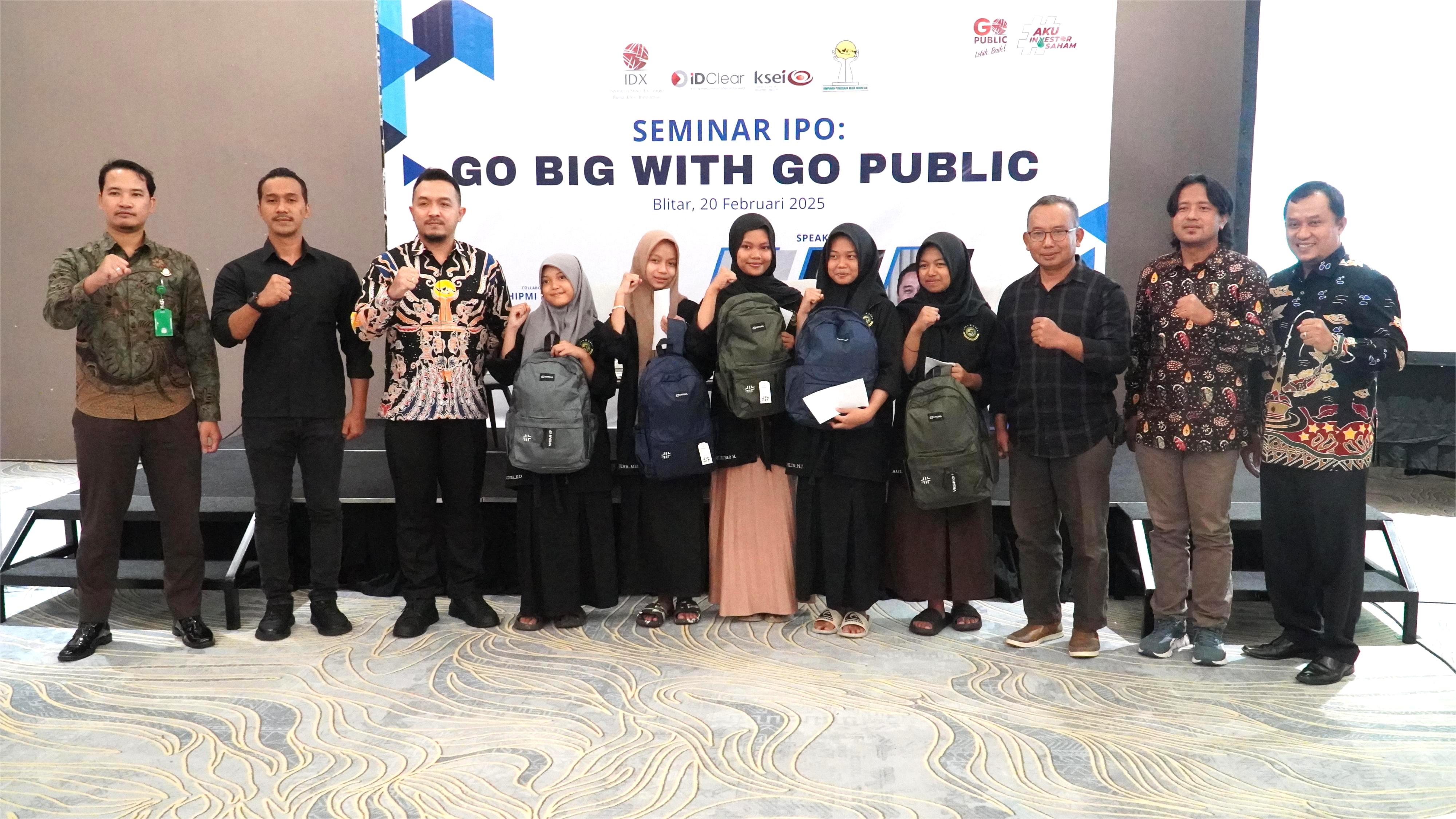 20 Februari 2025 - Seminar IPO  &amp;#039;&amp;#039;GO BIG WITH GO PUBLIK&amp;#039;&amp;#039;di Ballroom Hotel SANTIKA