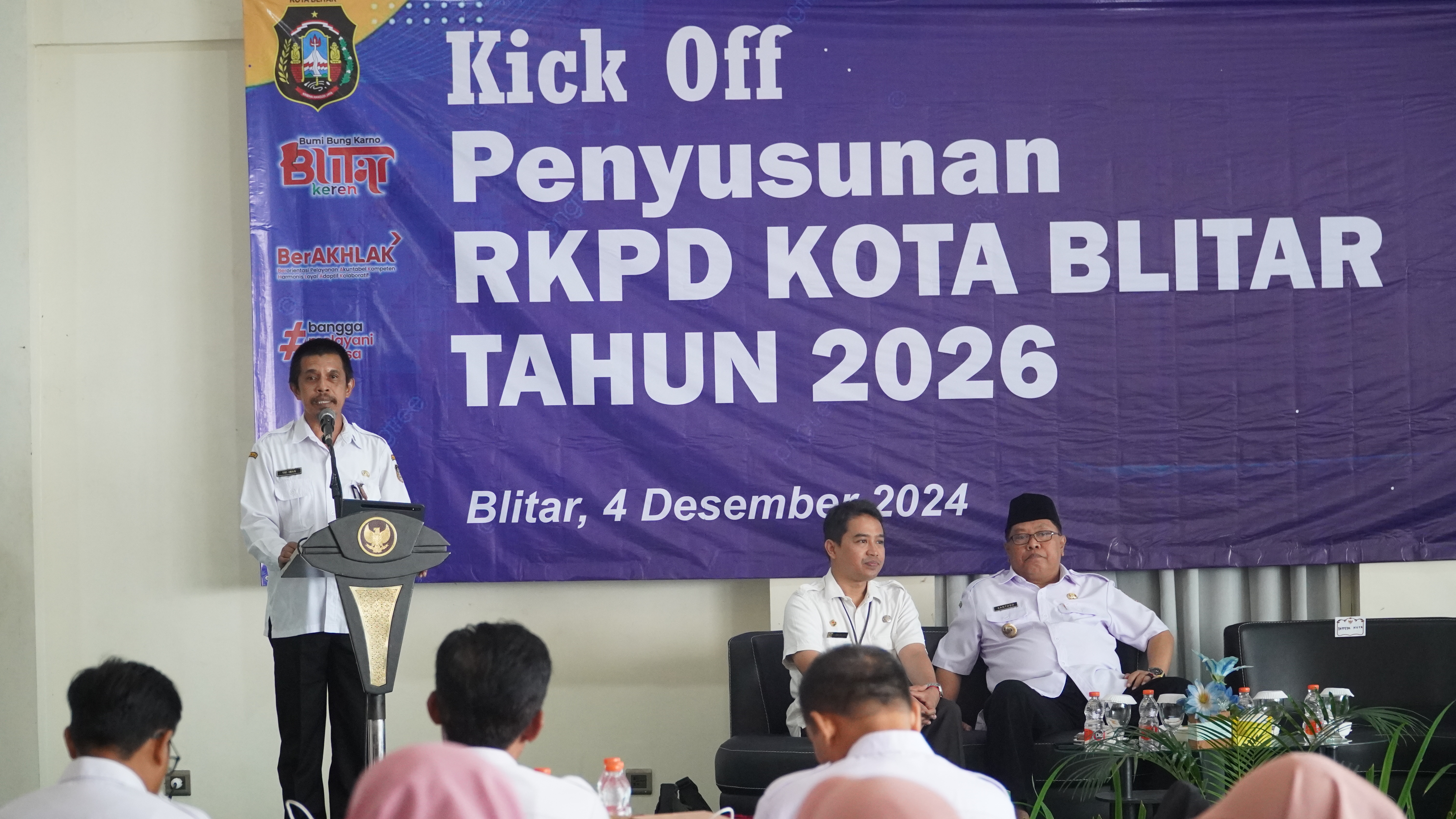 4 Desember 2024 -  Pembukaan Kick Off Penyusunan RKPD Kota Blitar Tahun 2026 di Ruang LELY Hotel PP