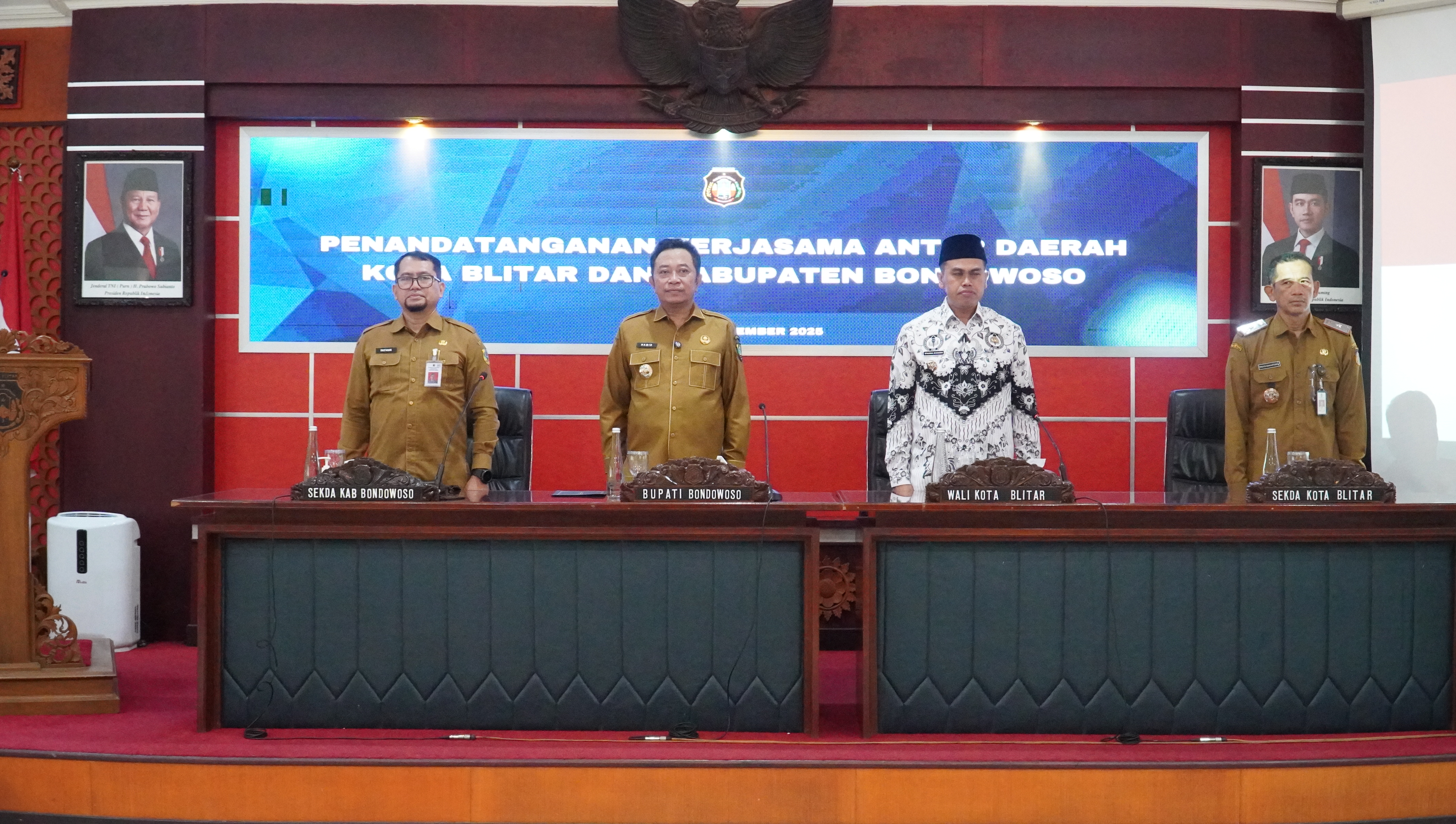 29 September 2025- Penandatanganan MOU antara PEMKOT BLITAR dengan PEMKAB BONDOWOSO