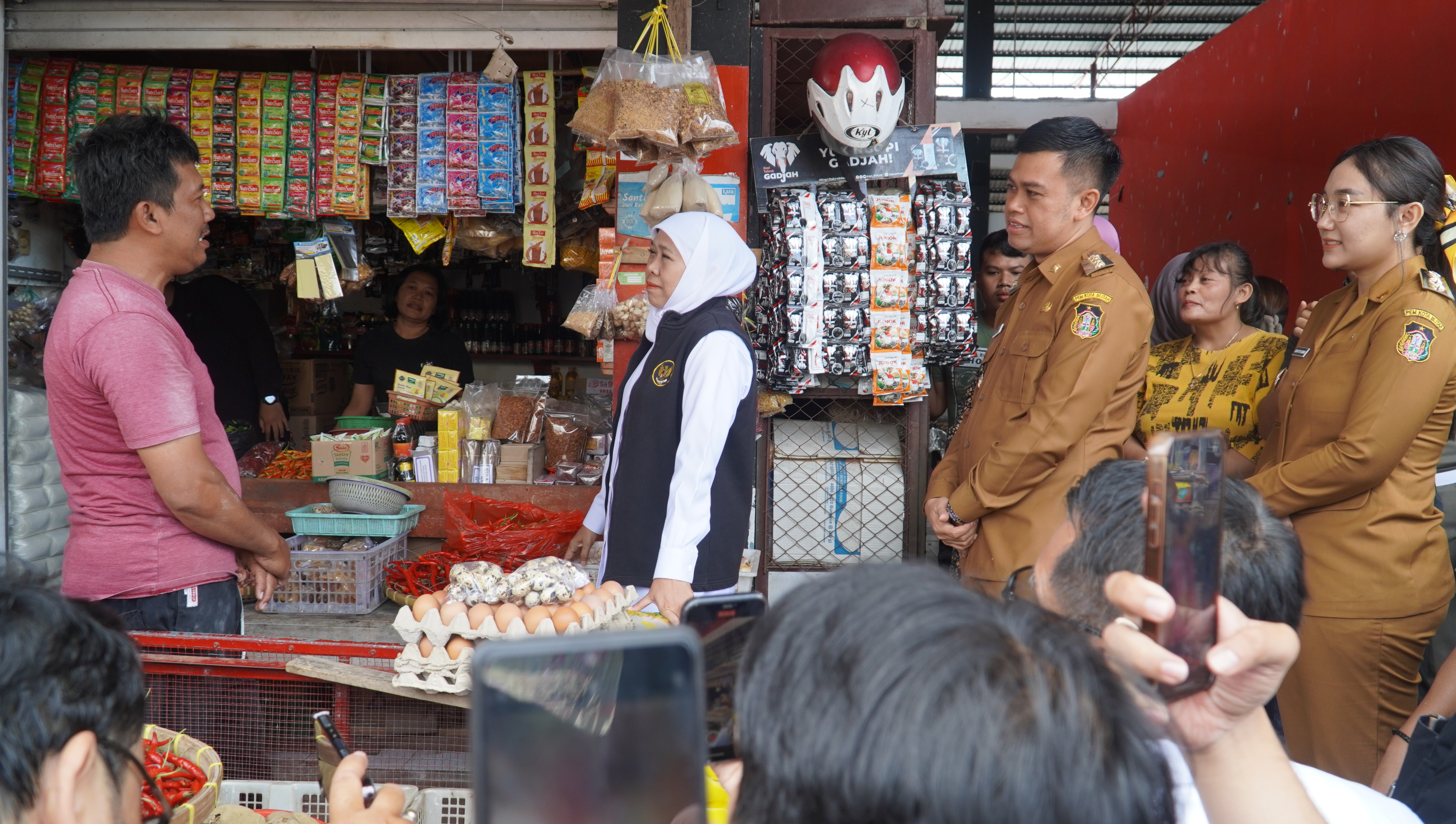 26 Agusus 2025- Menerima Kunjungan Gubenur Jatim di Pasar PON