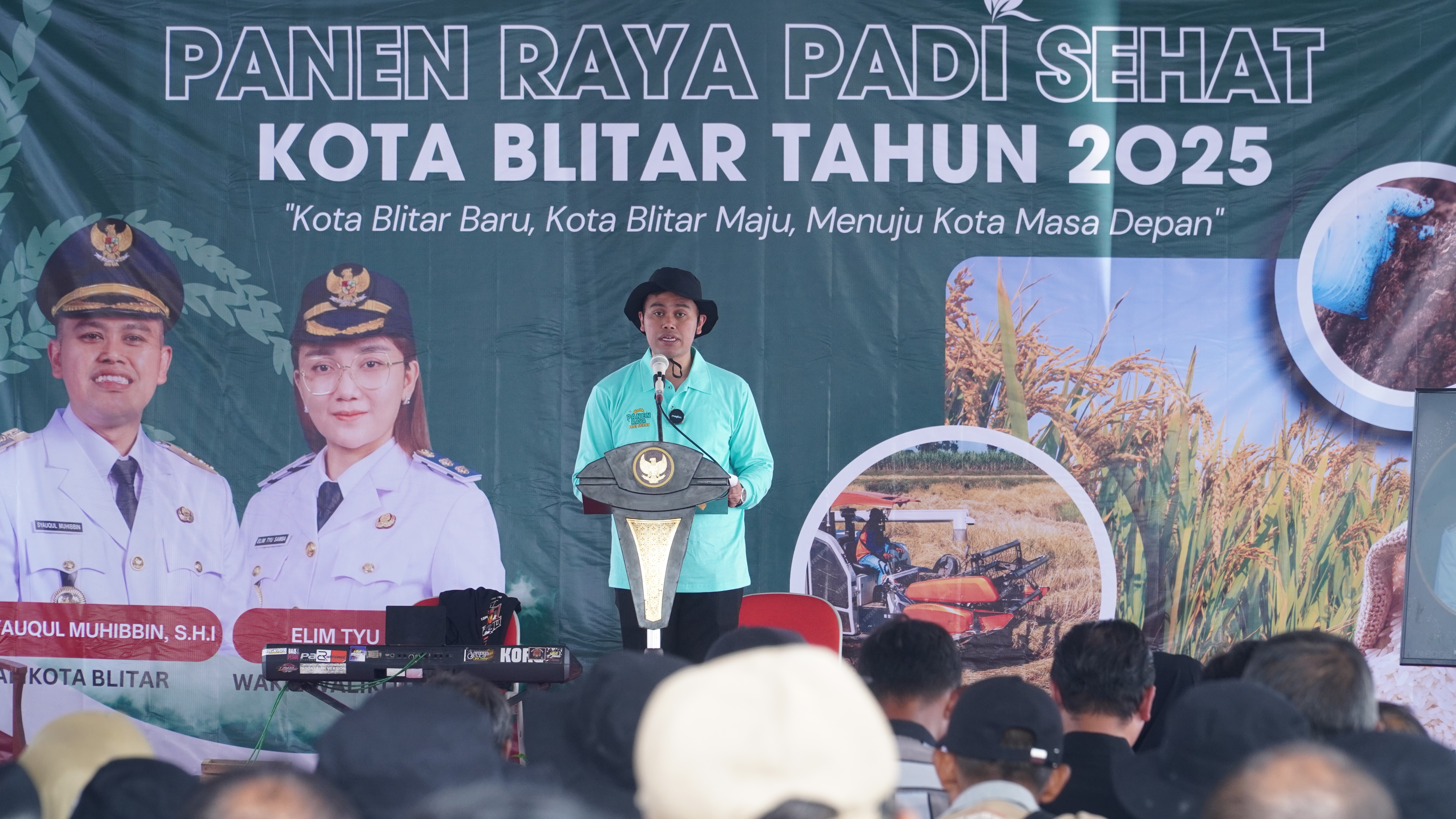 30 April 2025 - Panen Raya Padi Sehat di Sawah Poktan Rukun Makmur 1 Jl. Kali Krasak Kel.Pakunden