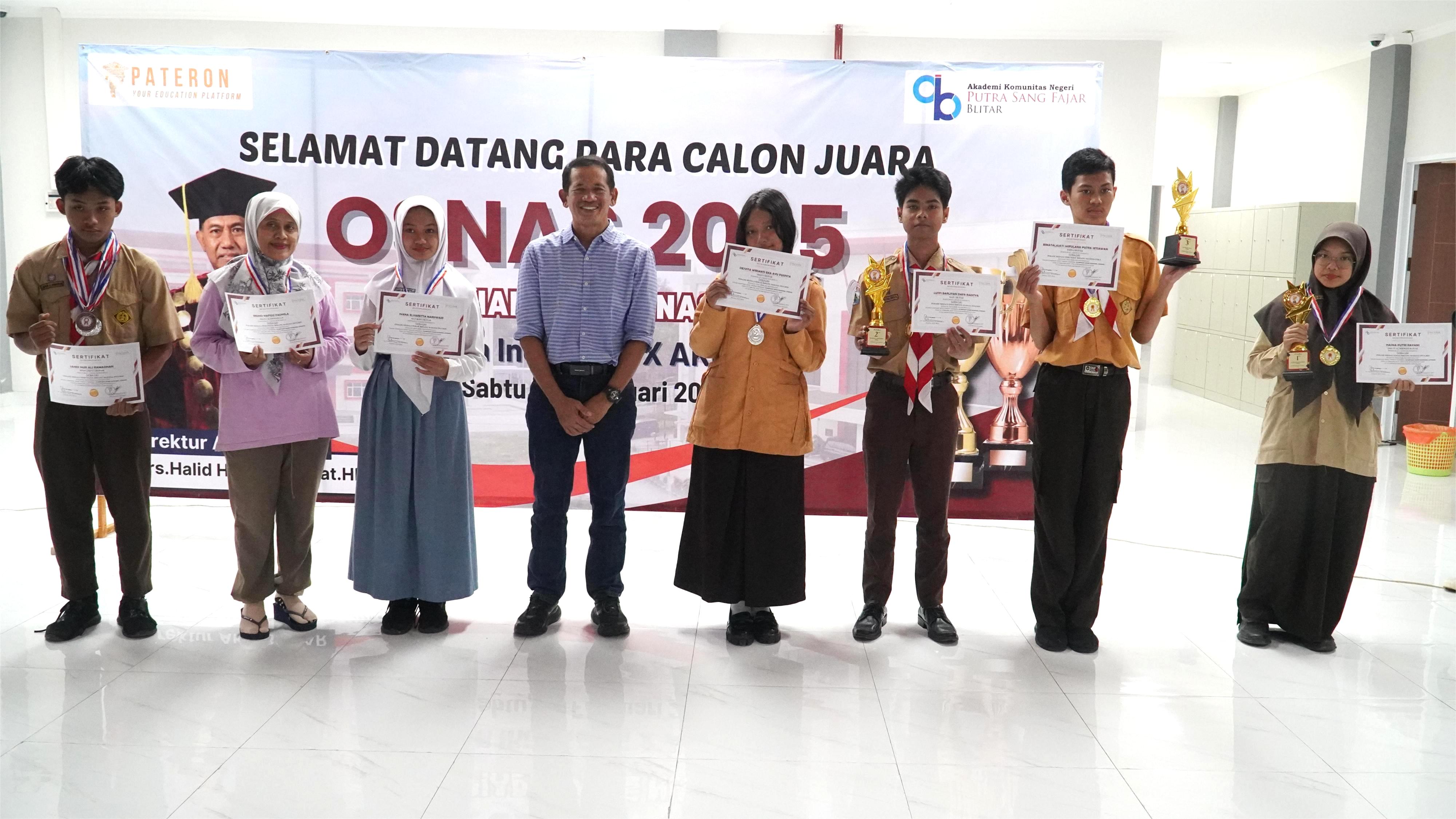 22 Februari 2025 - Penutupan OSNAS 2025 (Olimpiade Sains Nasional) Pateron Indonesia x AKN Blitar di Aula Terbuka Kampus AKN Blitra