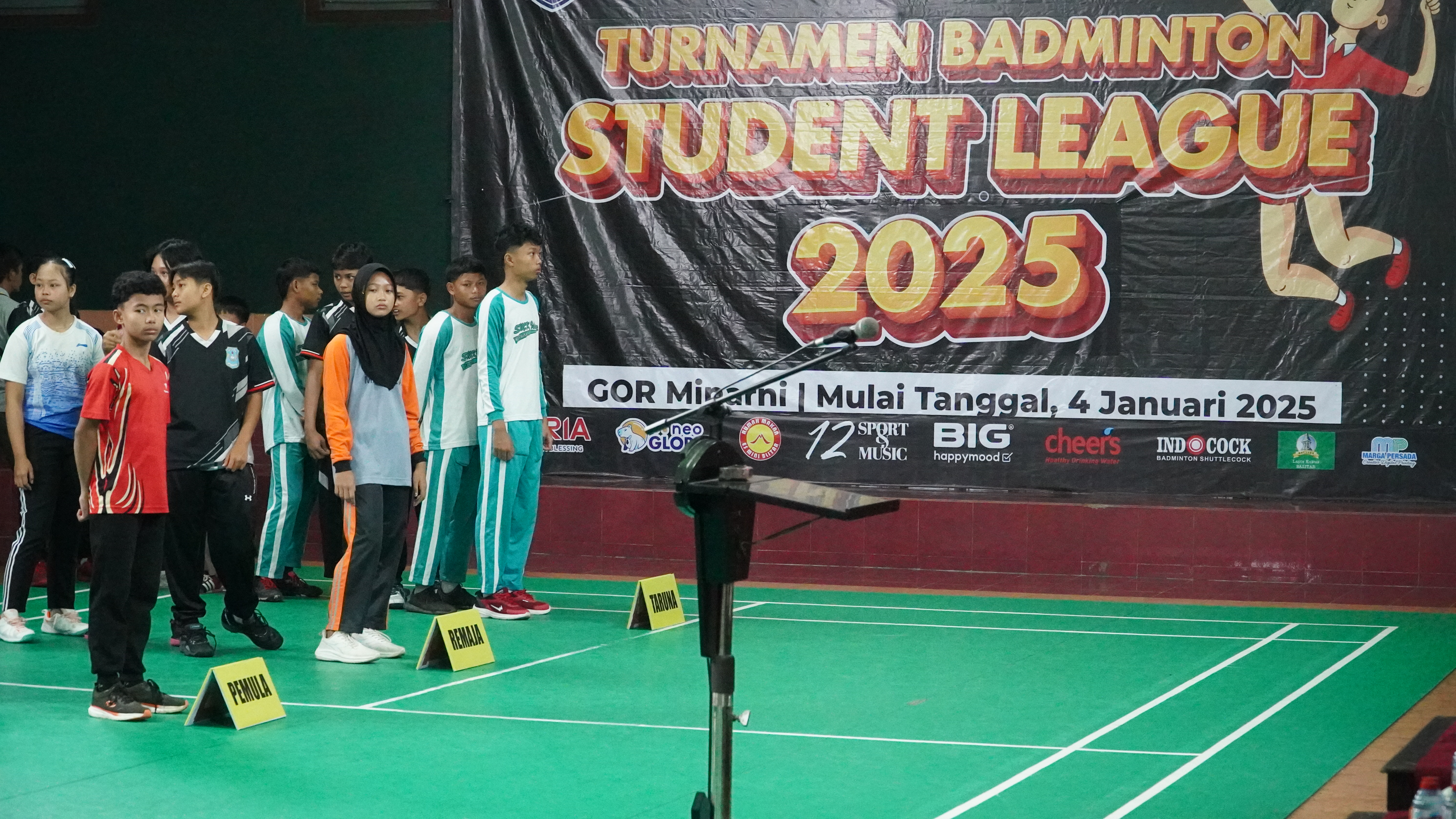 4 Januari 2025 - Pembukaan BADMINTON STUDENT LEAGUE 2025 di GOR MINARNI
