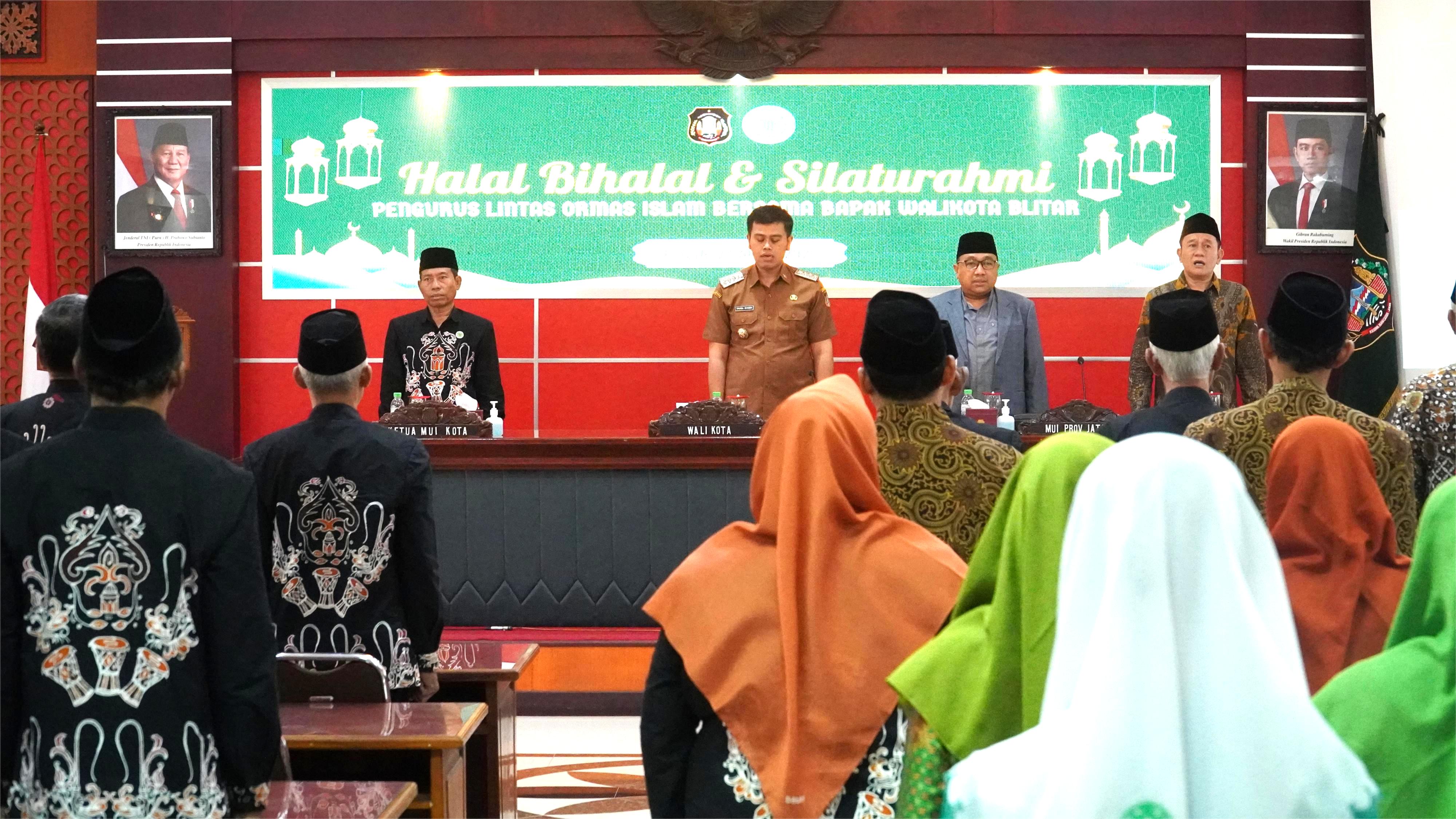 22 April 2025 - Halal Bihalal dan Silaturahmi Pengurus Lintas Ormas Islam Bersama Wali kota Blitar