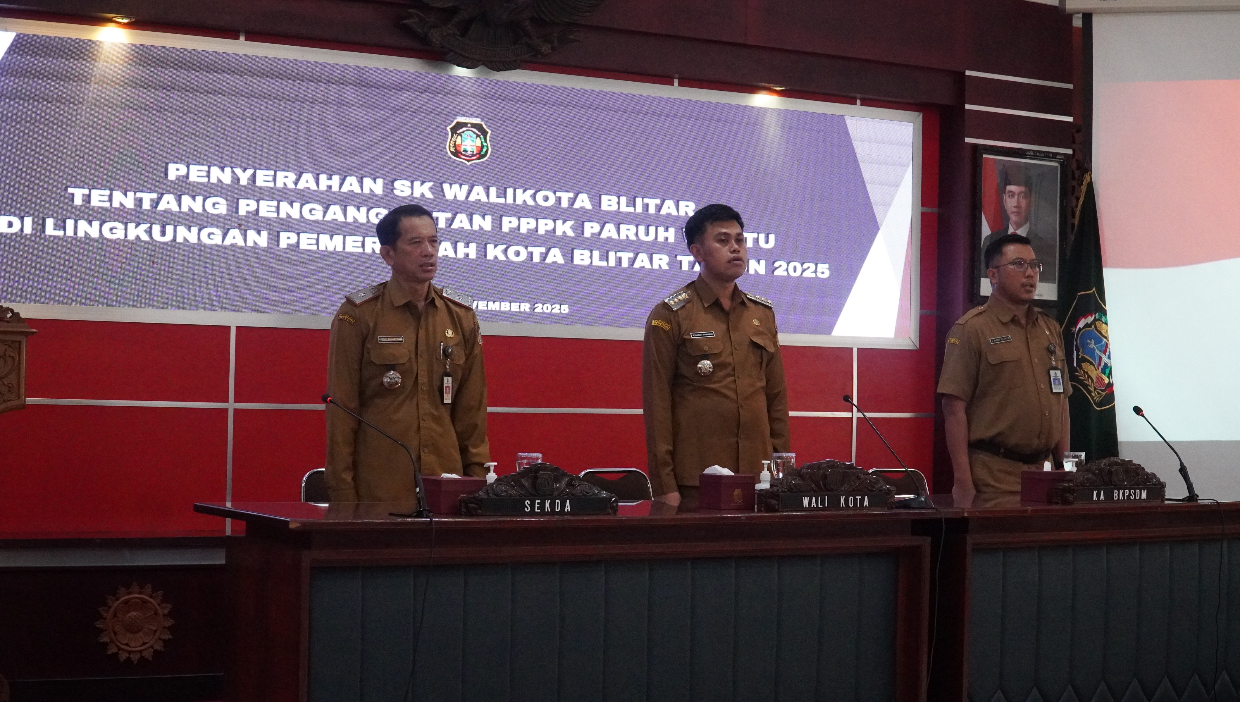 24 November 2025- Penyerahan SK Penganglkatan PPPK PARUH WAKTU TA 2025