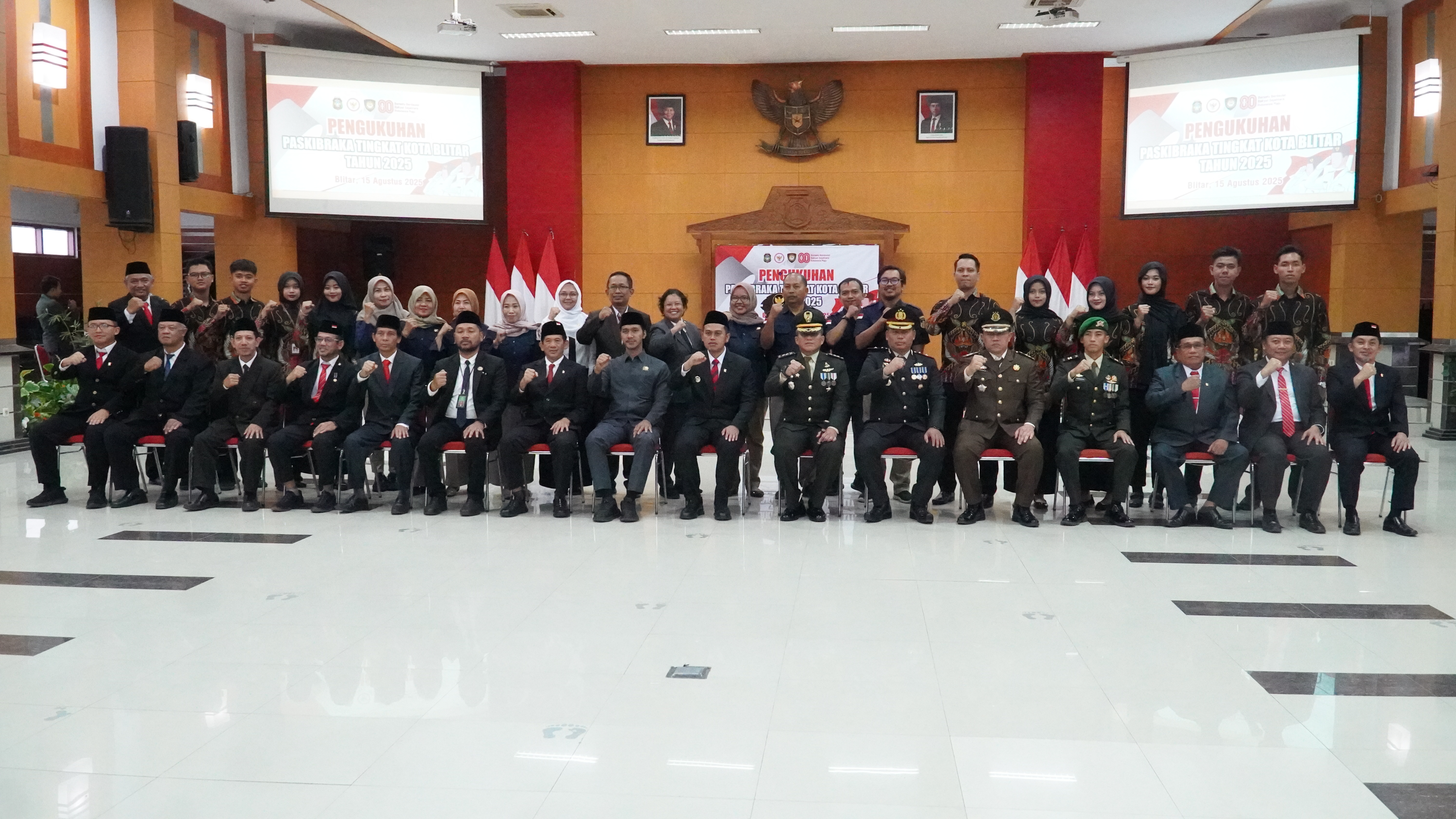 15 Agustus Pengukuhan PASKIBRAKA KOTA BLITAR Tahun 2025