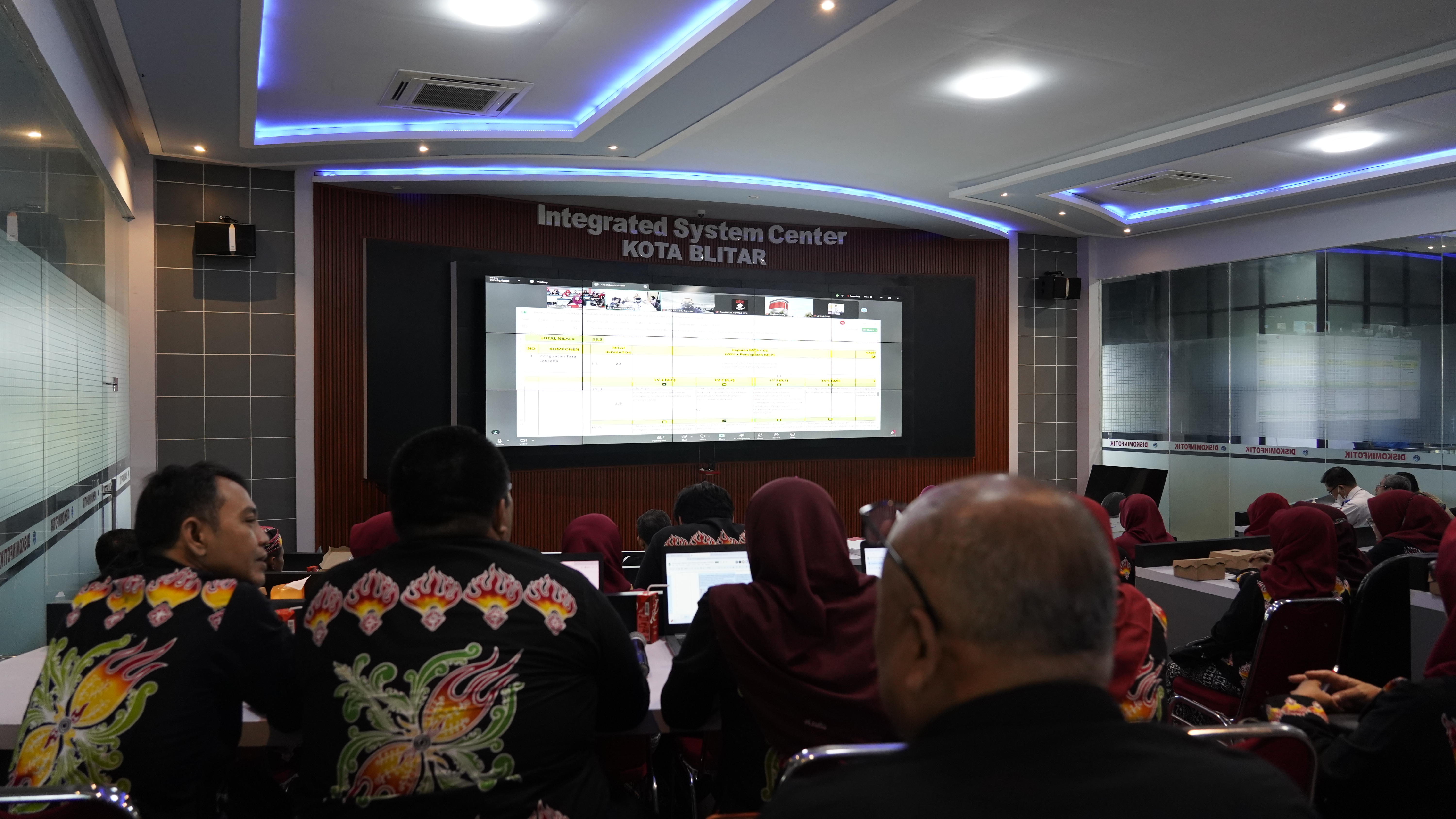 Monitoring Pemenuhan Indikator Kab KotaAntikorupsi oleh Tim KPK RI Tahap 2 di Ruang ISC