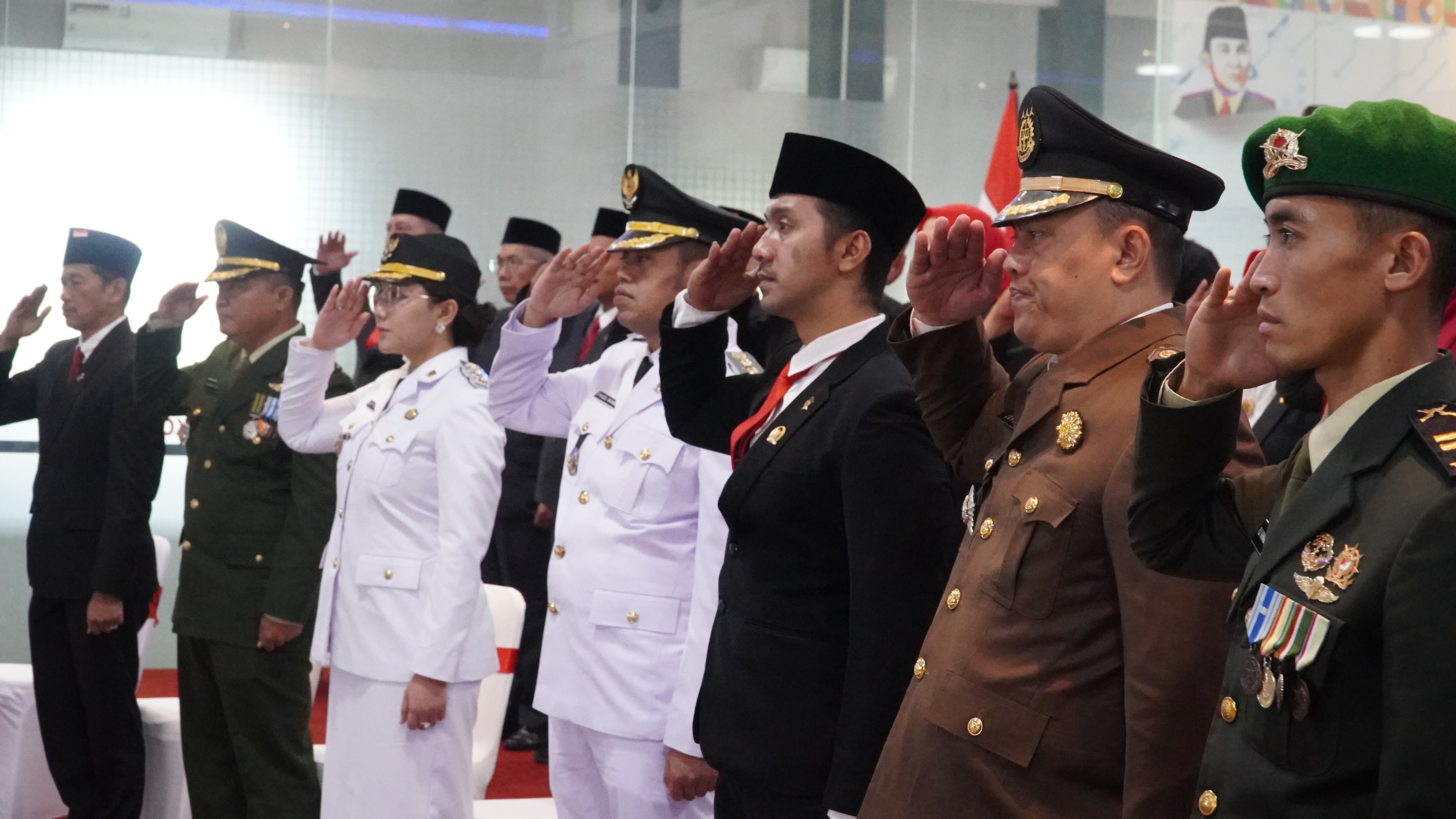 17 Agustus 2025-Upacara Detik2 Proklamasi Secara Virtual Dari Istana Merdeka Jakarta di Ruang ISC Diskominfotik