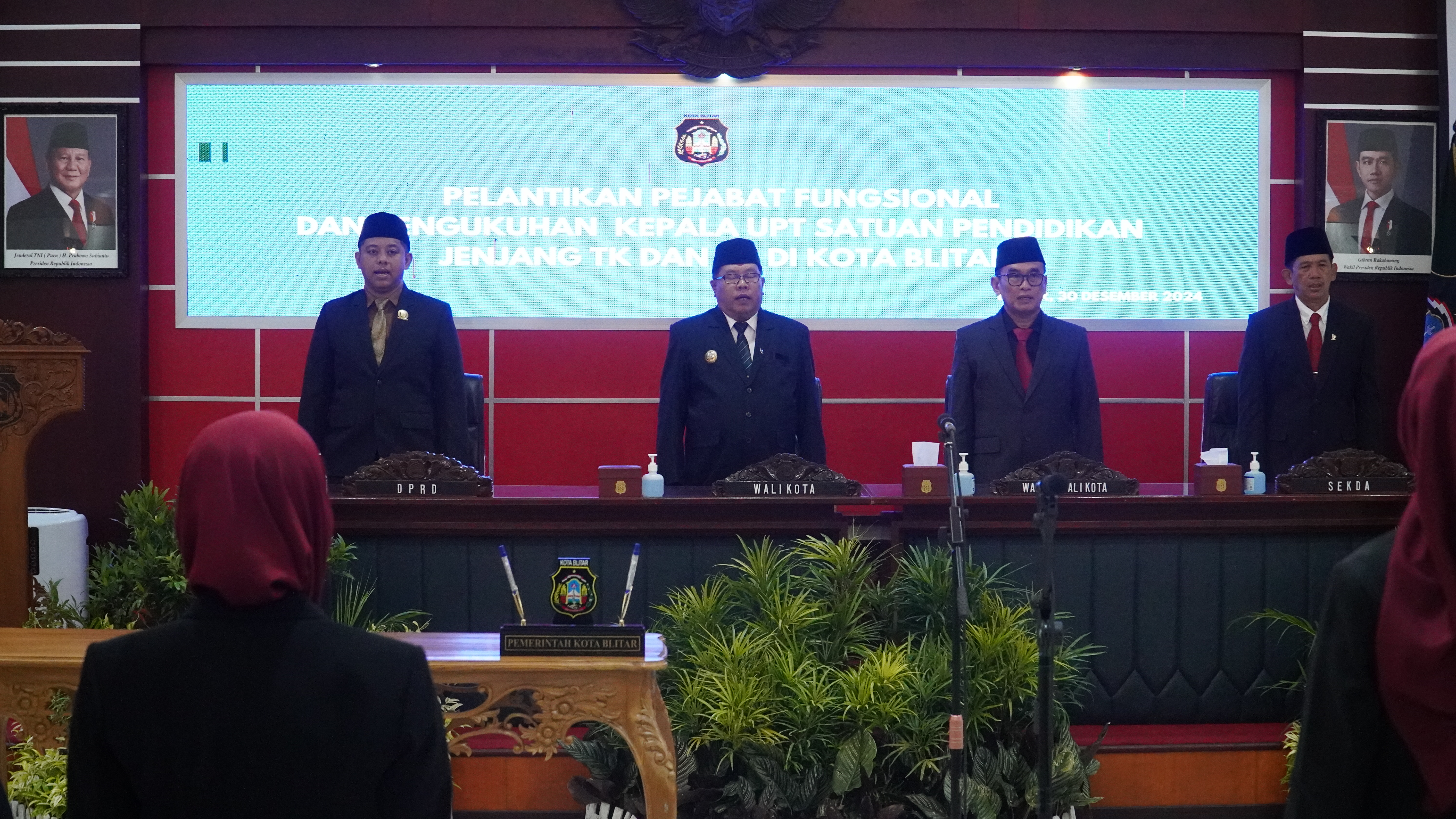 30 Desember 2024 - Pelantikan Pejabat Fungsional &amp;amp; Pengukuhan Ka. UPT Satuan Pendidikan di Lingkungan Pemkot Blitar