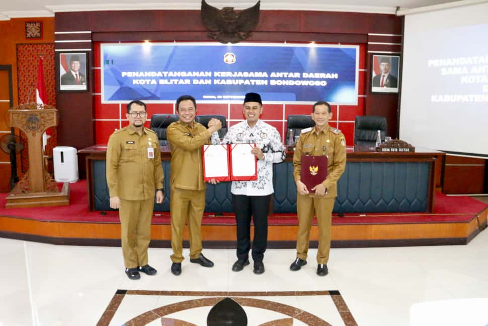 29 September 2025- Penandatanganan MOU antara PEMKOT BLITAR dengan PEMKAB BONDOWOSO
