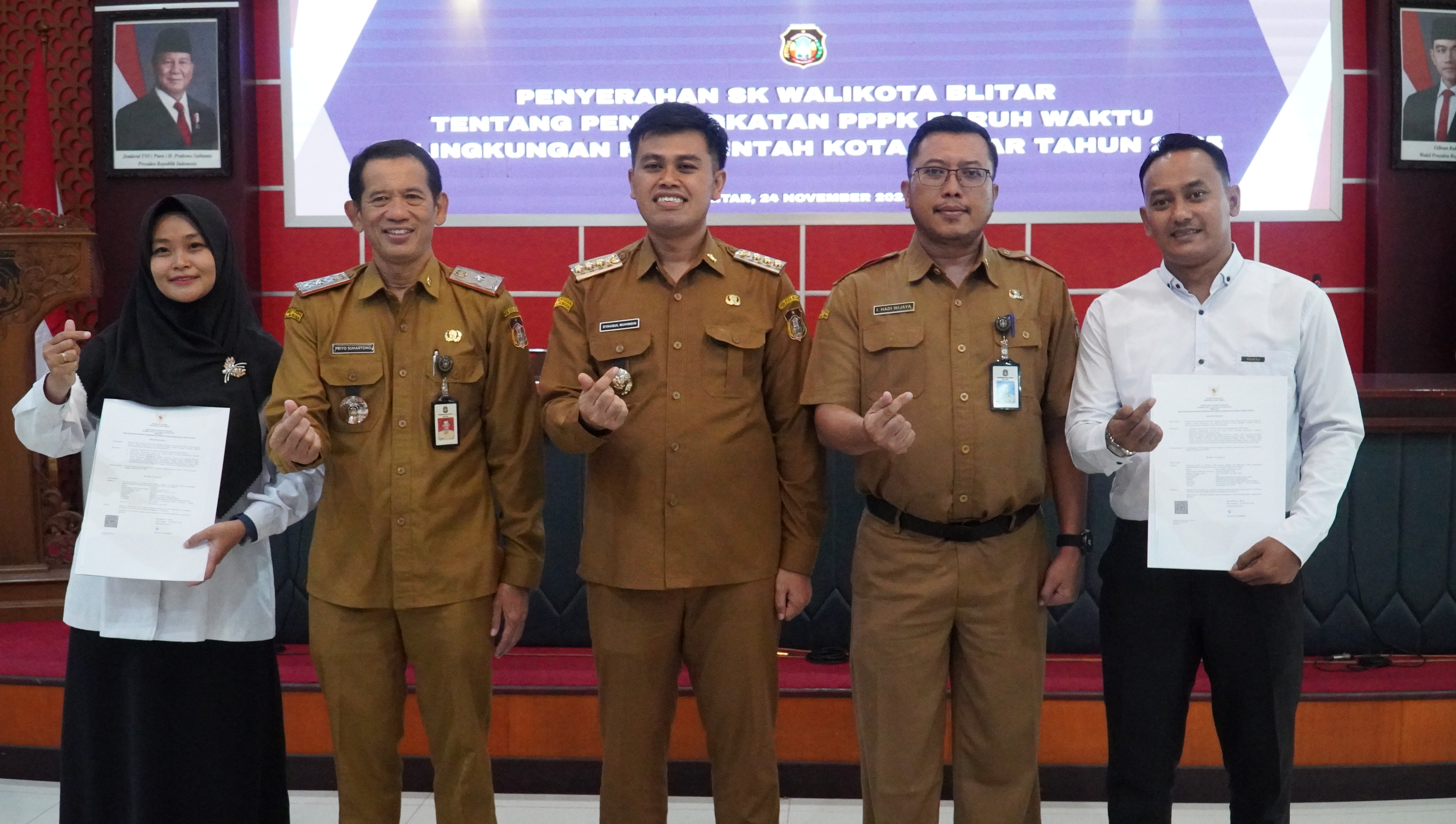 24 November 2025- Penyerahan SK Penganglkatan PPPK PARUH WAKTU TA 2025