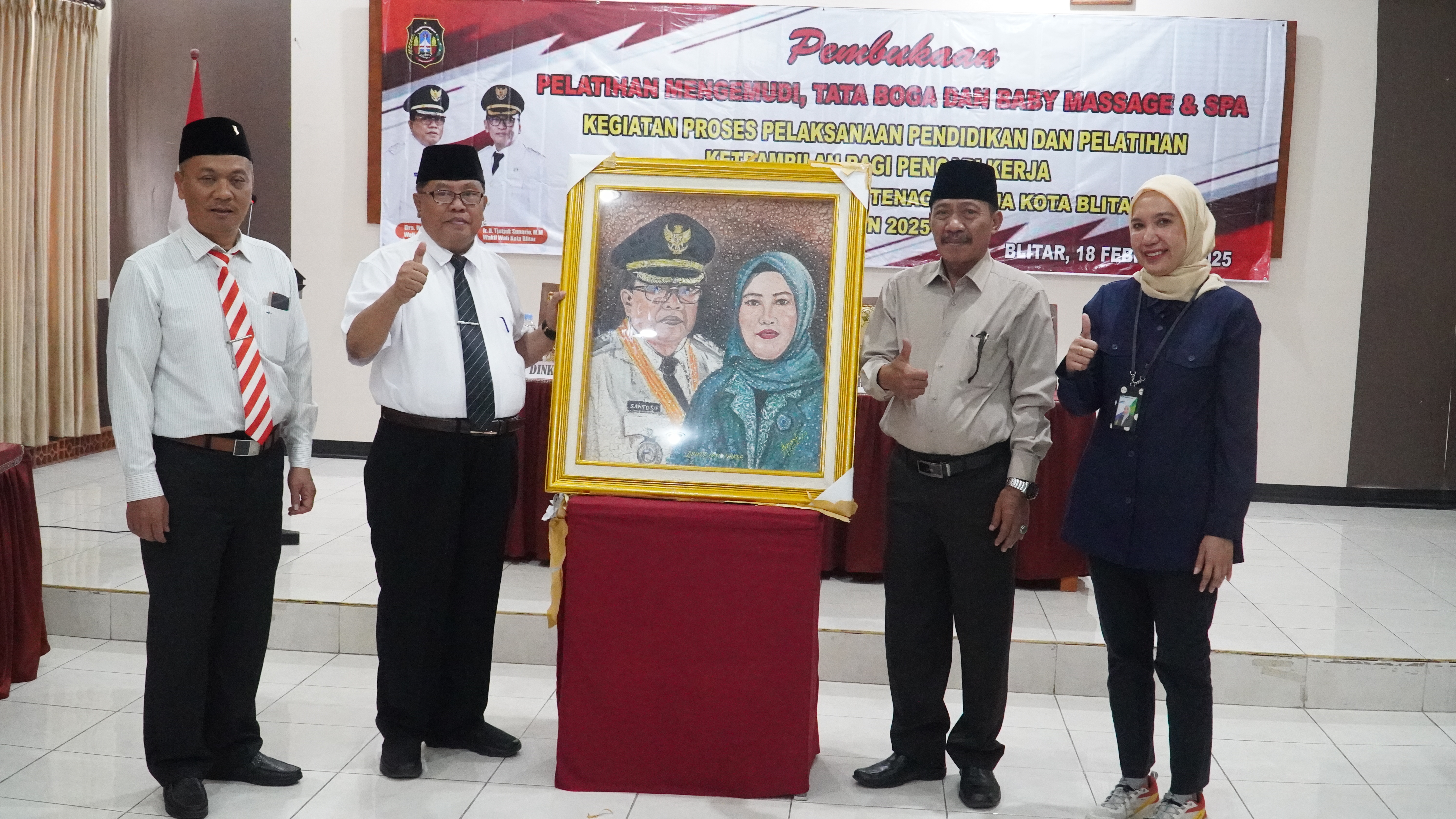 18 Februari 2025 - Pembukaan Pelatihan Menegemudi, Baby Massage, Tata Boga DINKOP dan TENAGA kERJA di Aula PKPRI