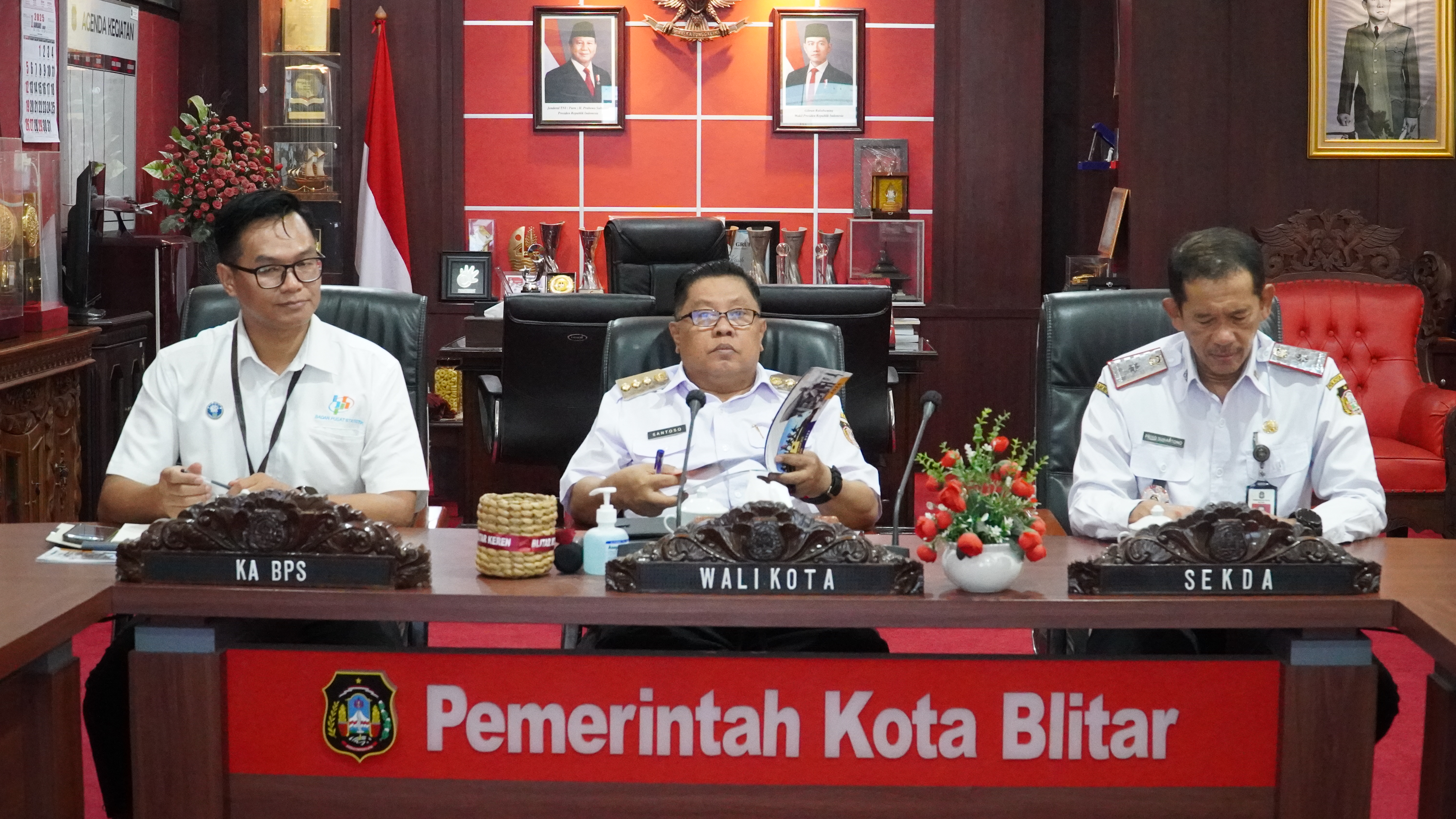 8 Januari  2025 - Audensi dengan Kepala BPS KOTA BLITAR  HANUNG PRAMUSITO SST, S.Si, ME,