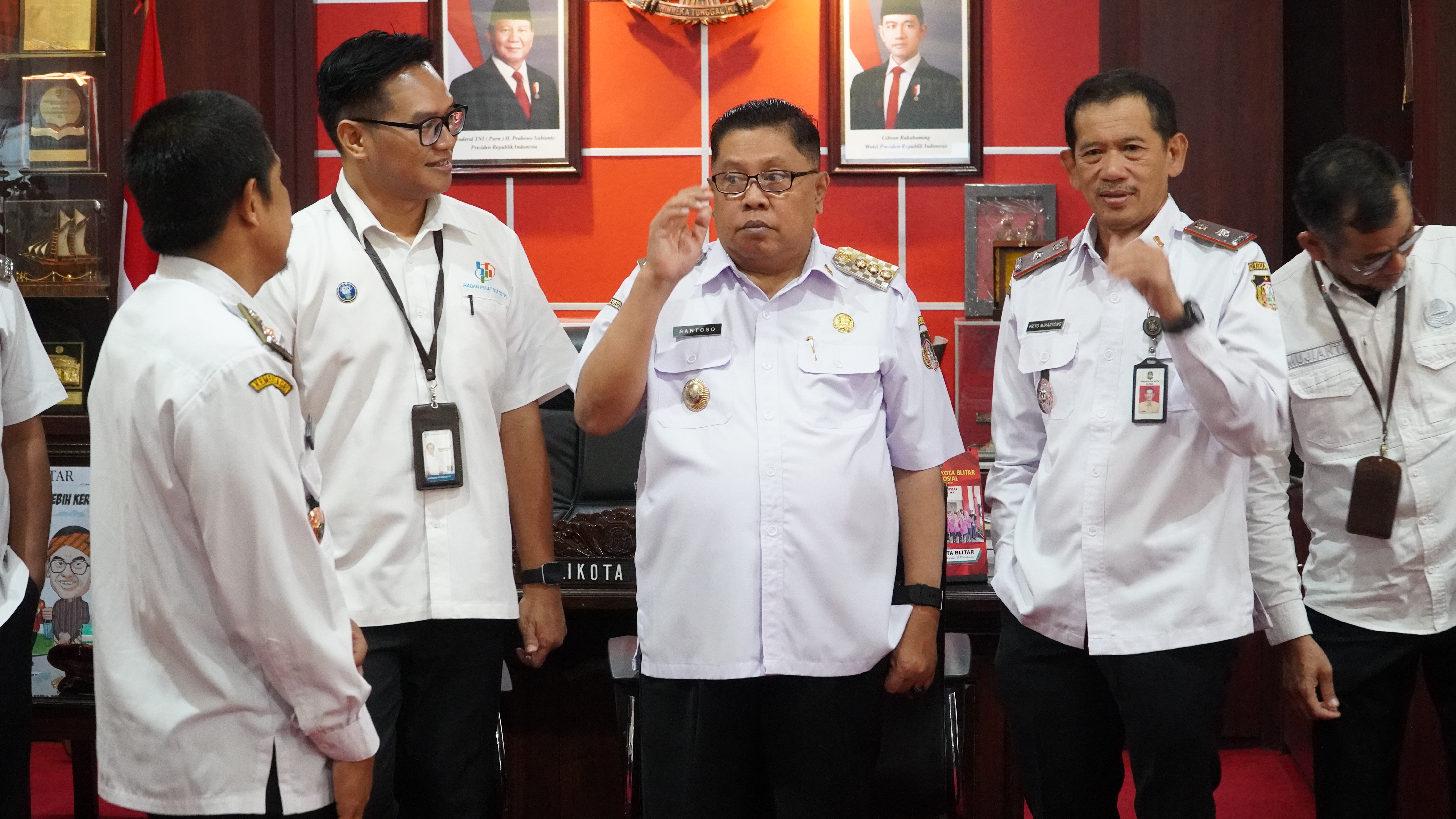 8 Januari  2025 - Audensi dengan Kepala BPS KOTA BLITAR  HANUNG PRAMUSITO SST, S.Si, ME,