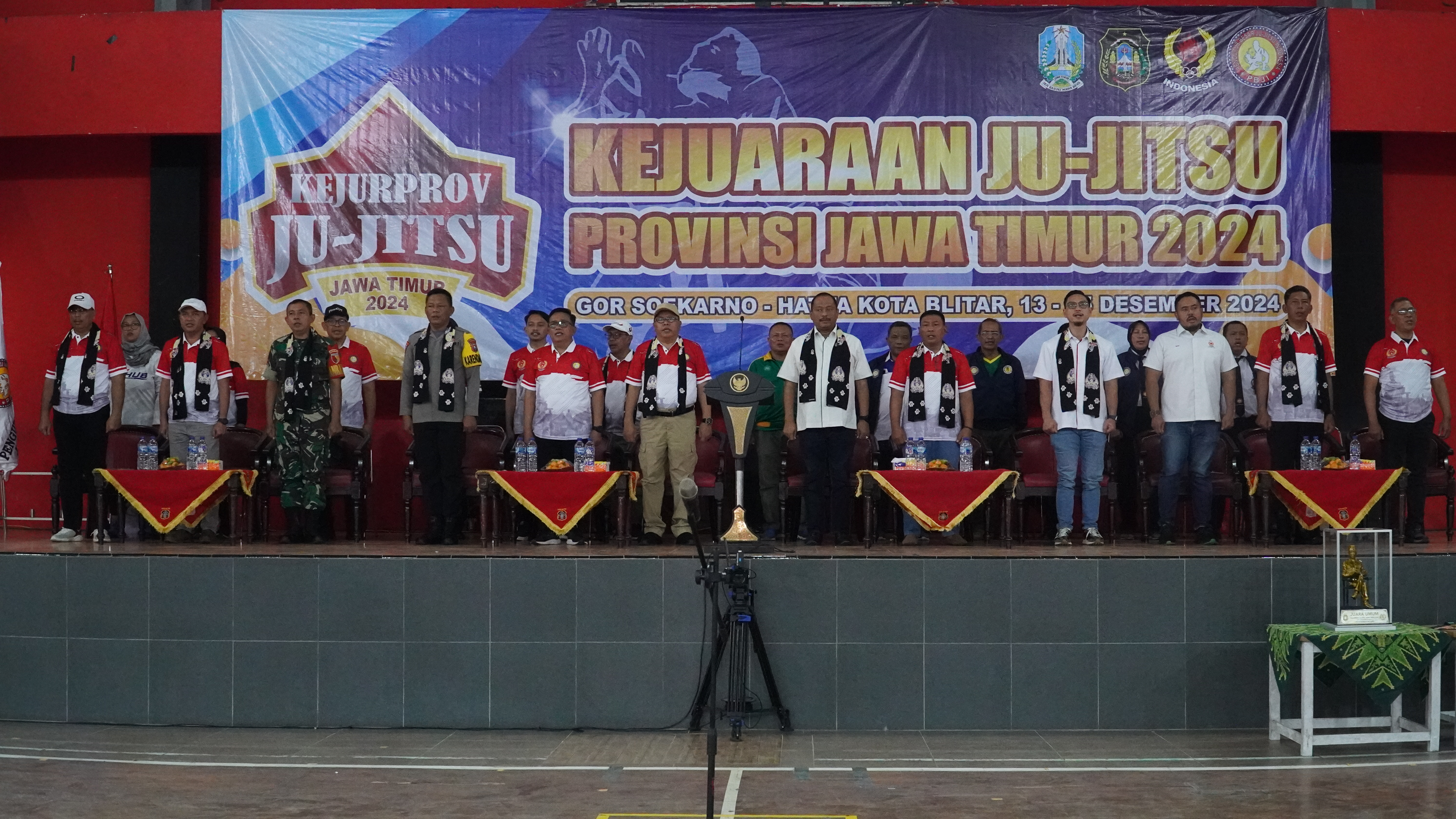 13 Desember 2024 -  Pembukaan KEJURPROV JUJITSU JAWA TIMUR di GOR SOEKARNO-HATTA