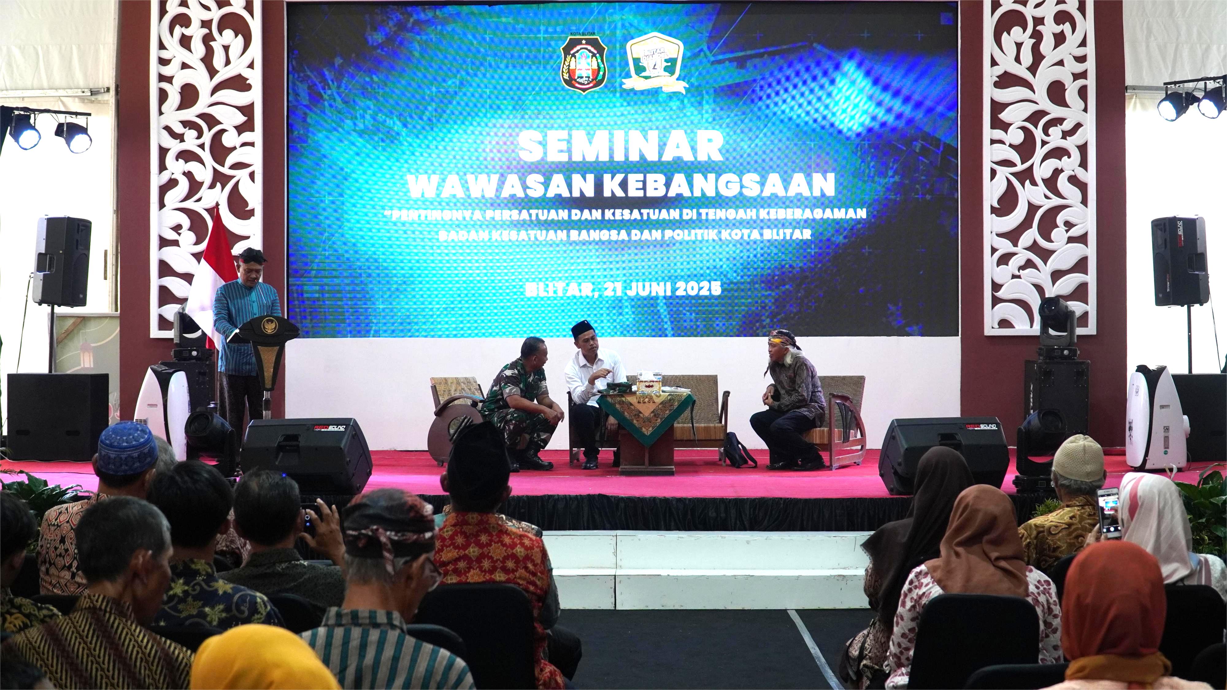 21 Juni 2025 - Pembukaan Seminar Wawasan Kebangsaan di tenda doom arana Bazar Blitar Djadoel