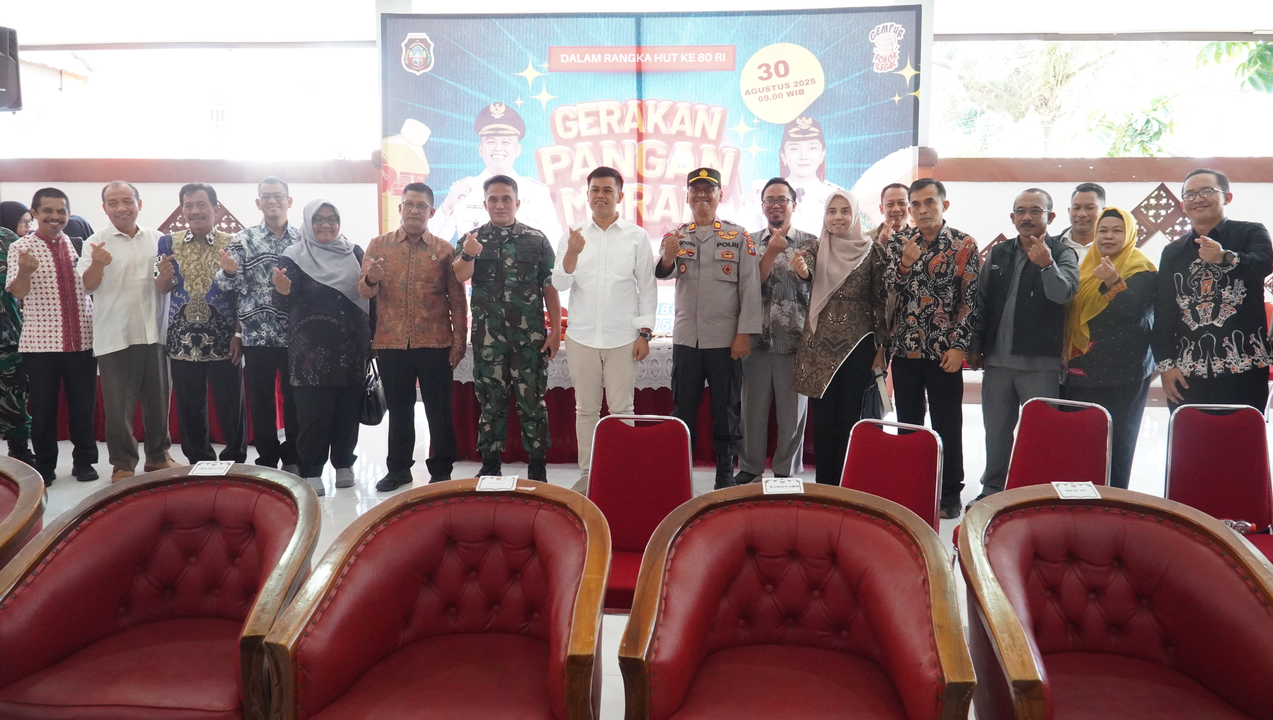 30 Agustus 2025-Zoom Meeting Gerakan PanganMurah (GPM) Serentak di 7.285 Kec.Seluruh Indonesia di Balai Kec.SUKOREJO