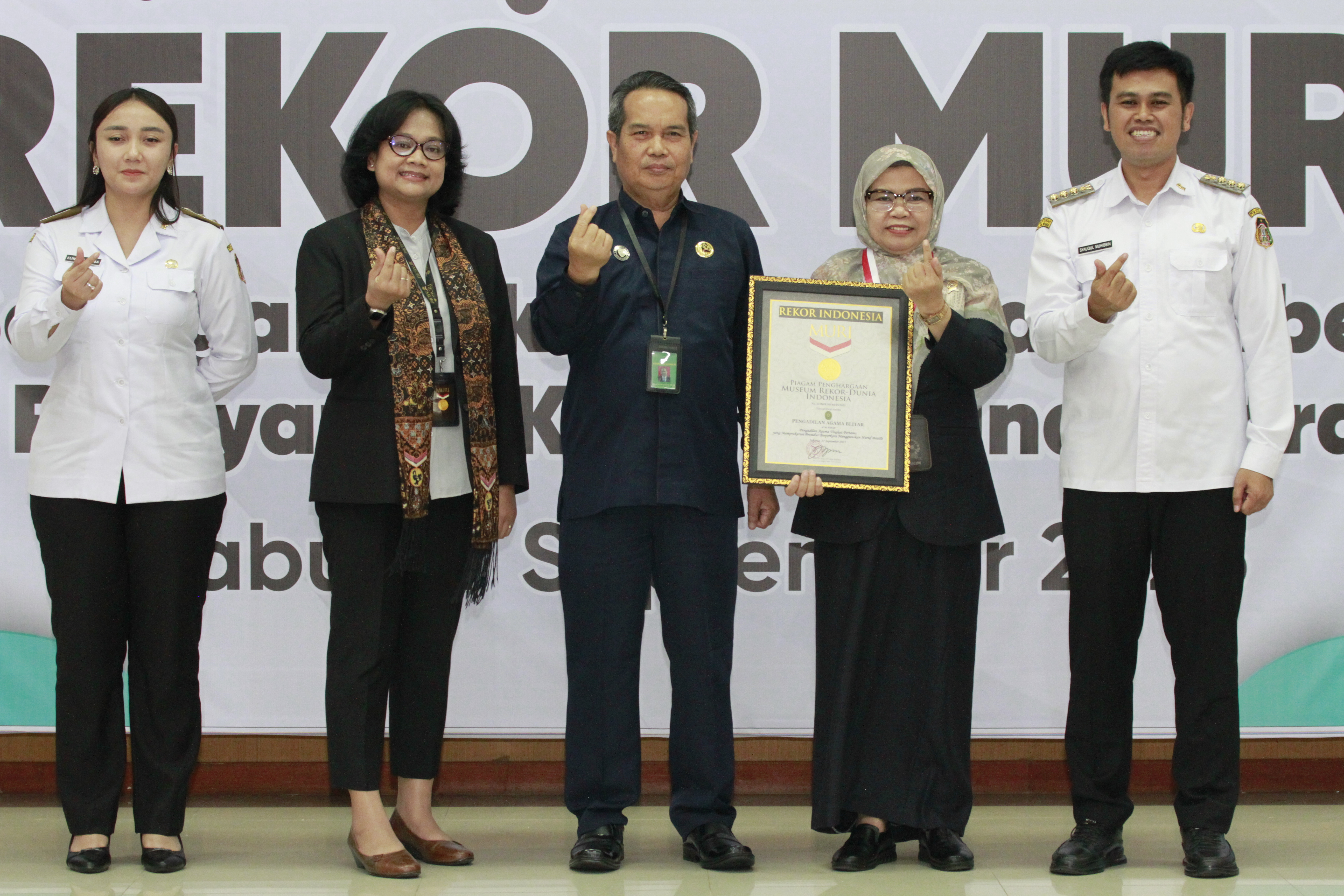 17 Septemeber 2025- Penyerahan Rekor MURI kepada Pengadilan Agama Blitar